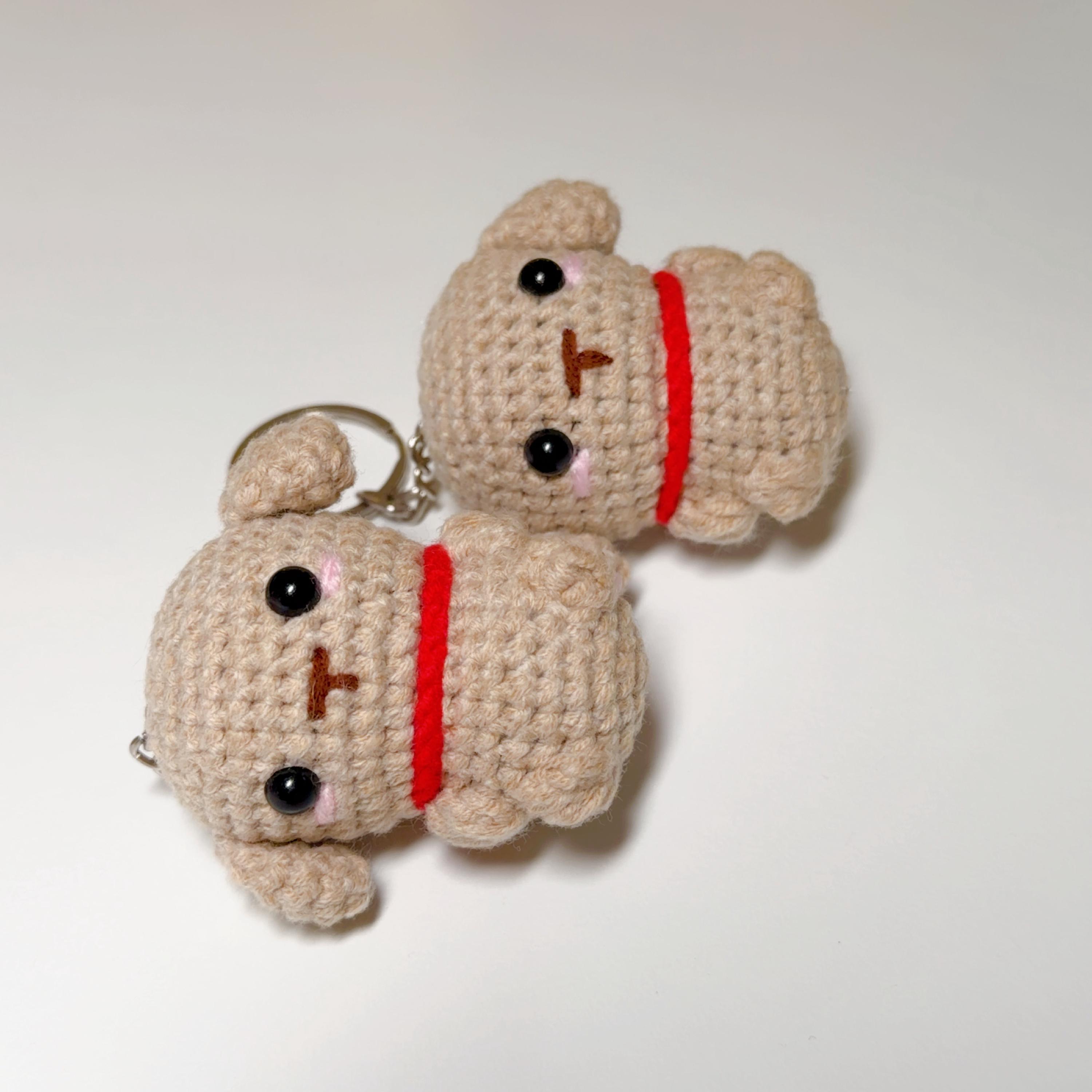 Crochet Dog Keychain, product photo 10