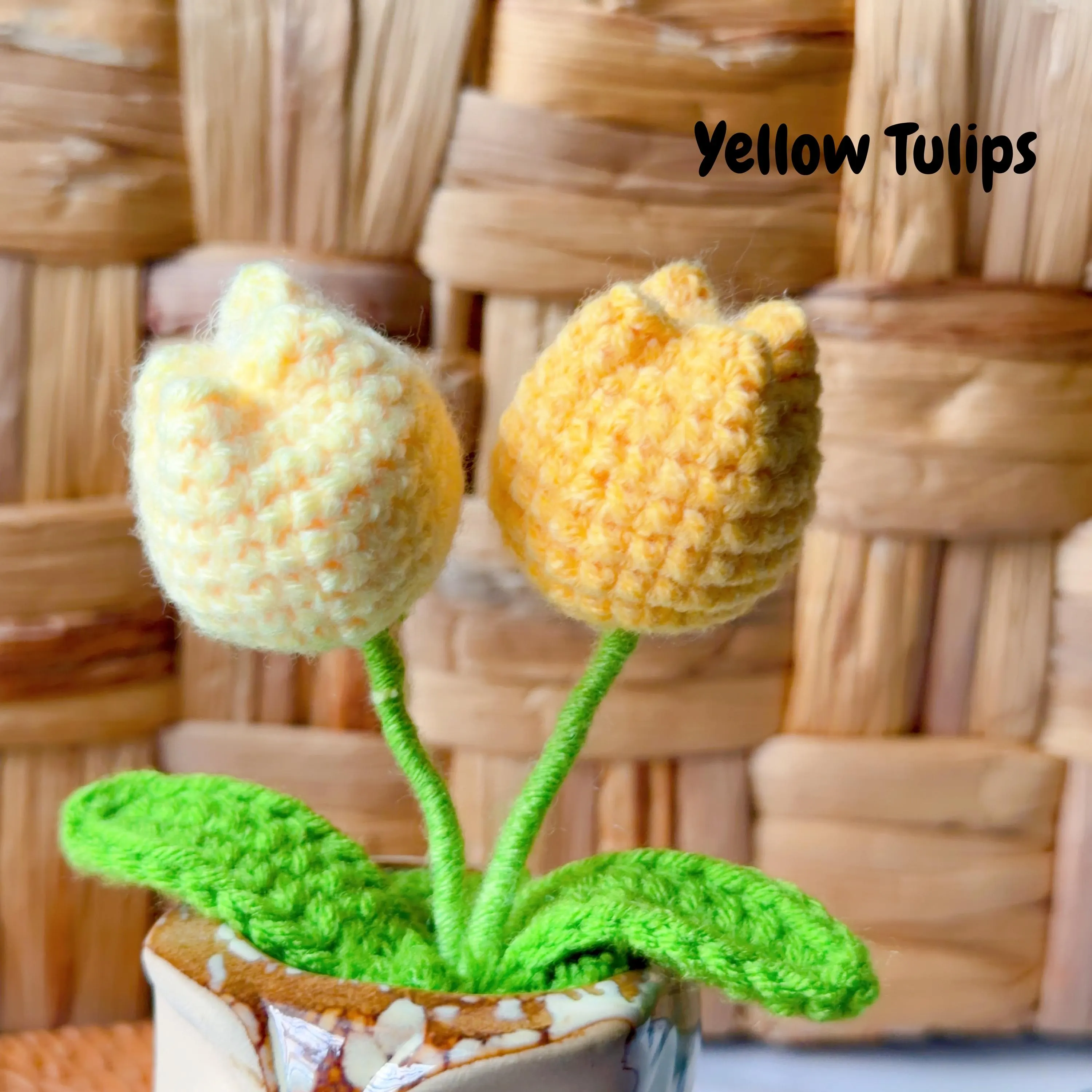 Crochet Potted Flower — Pot & Bloom Options, product photo 12