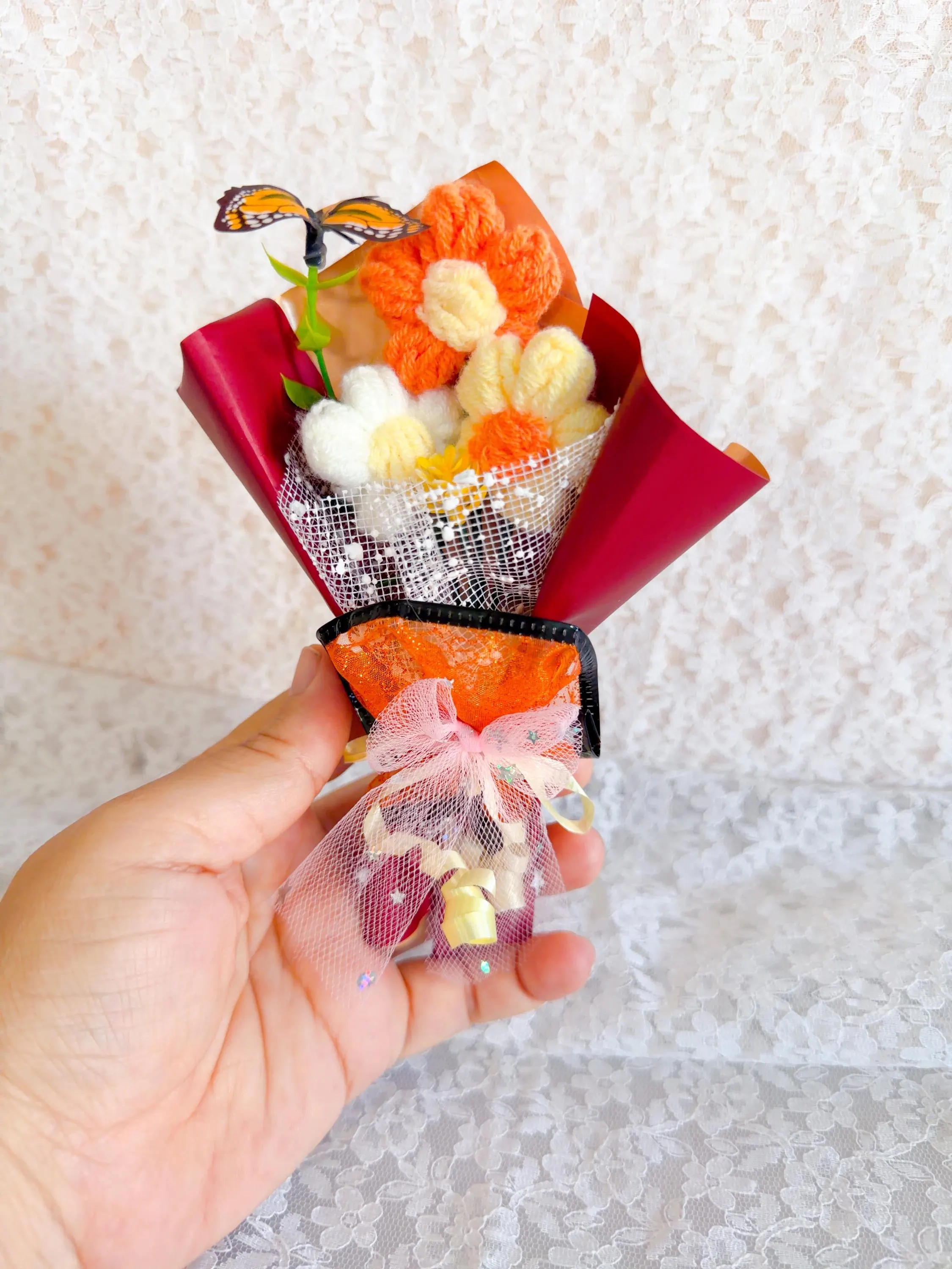 Mini Crochet Flower Bouquet, product photo 7