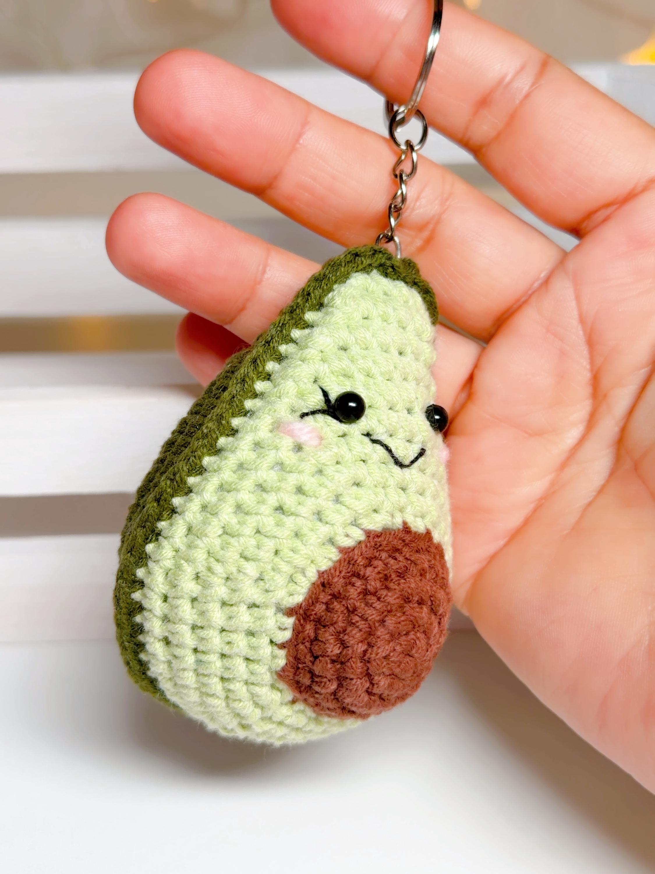 Crochet Avocado Keychain, product photo 13