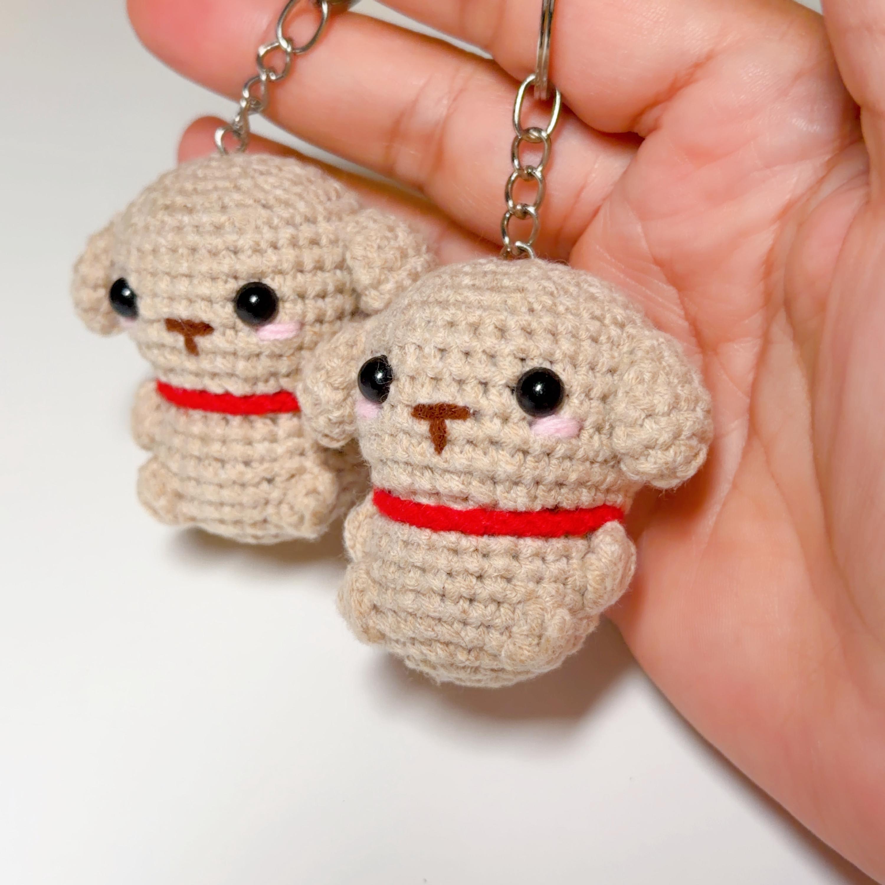 Crochet Dog Keychain, product photo 3