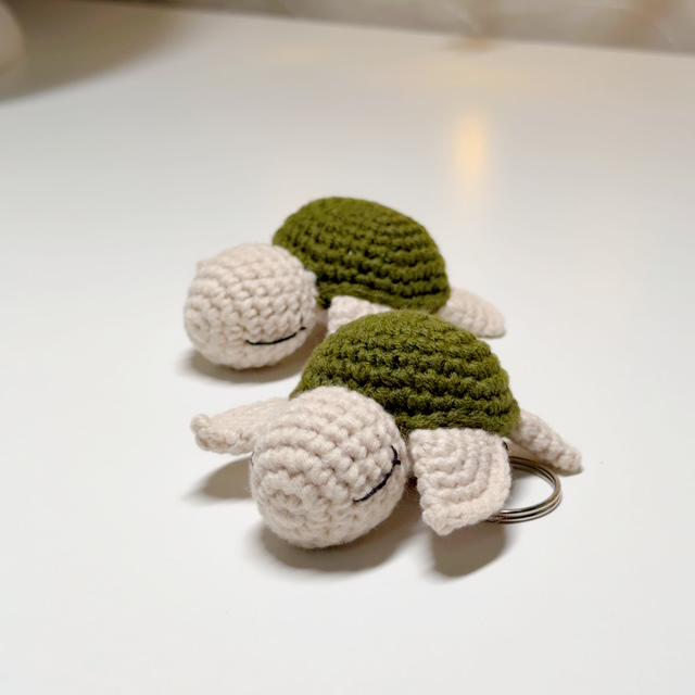Crochet Turtle Keychain, product photo 14