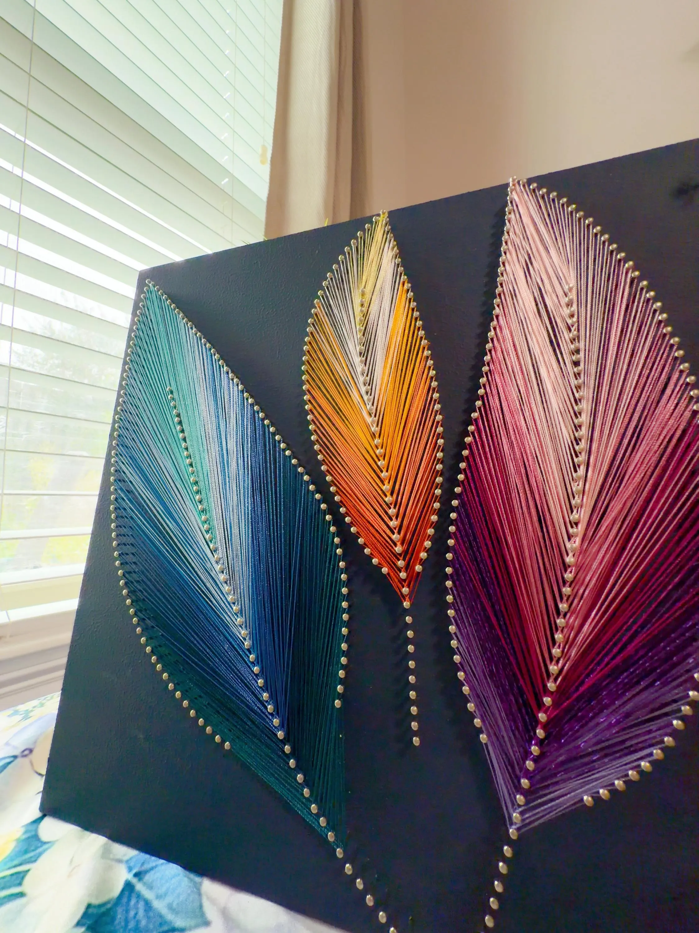 Living Room Focal Point Art - Yin Yang String Art, product photo 5