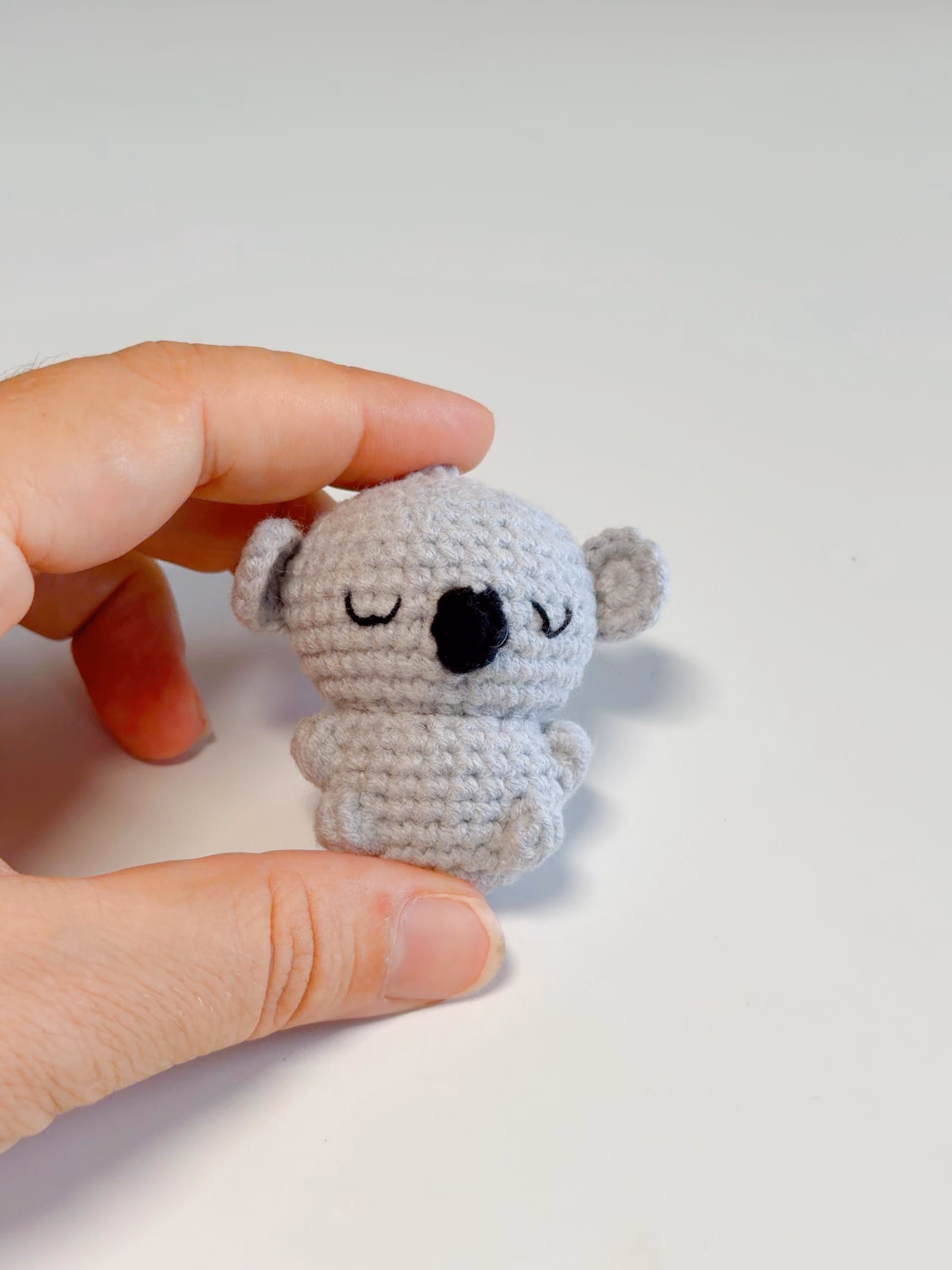 Handmade Crochet Koala Keychain, product photo 1