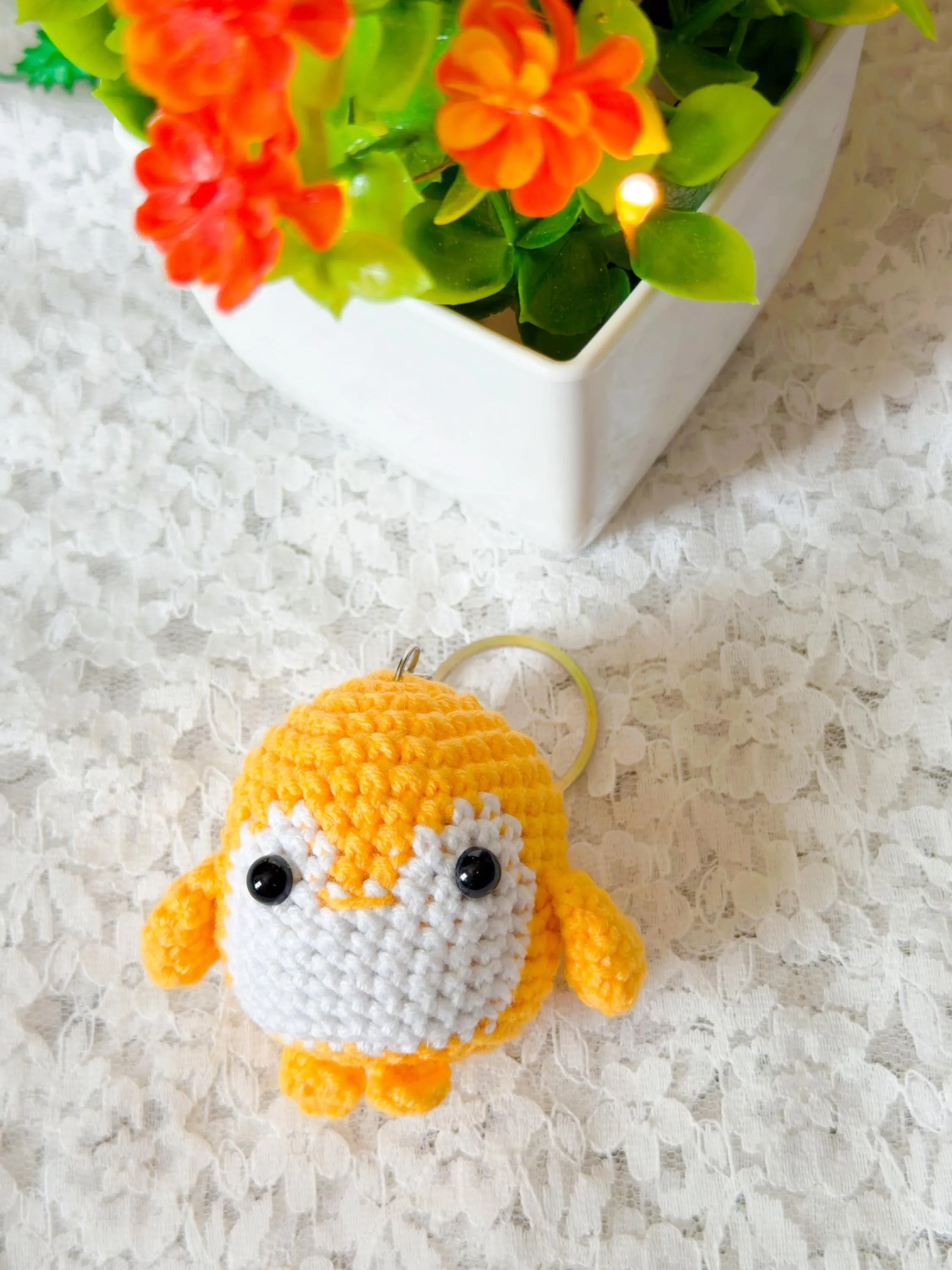Crochet Penguin Amigurumi Keychain, product photo 7