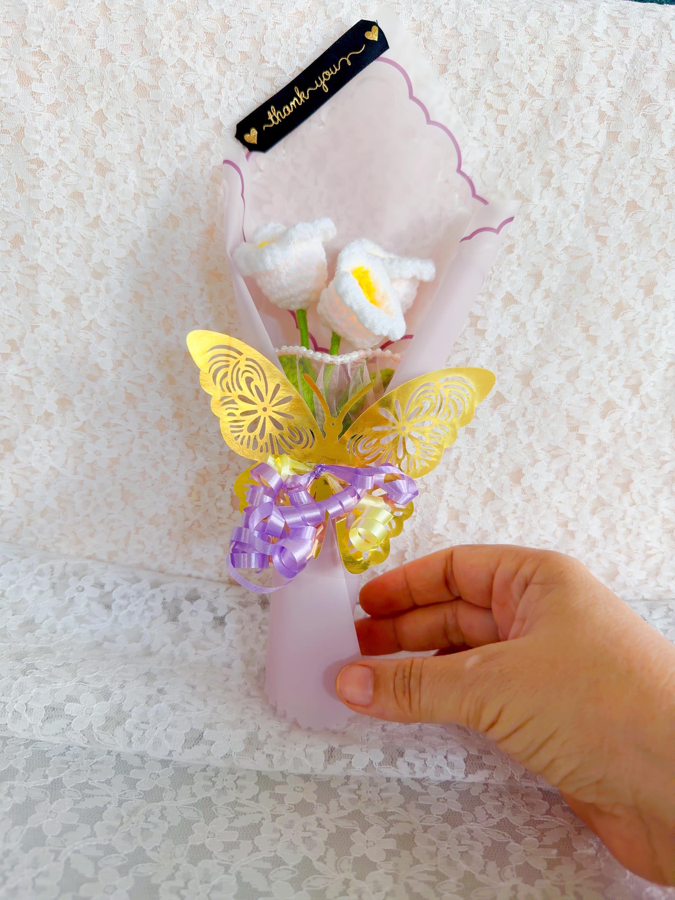 Crochet Lily of the Valley Bouquet, product photo 9