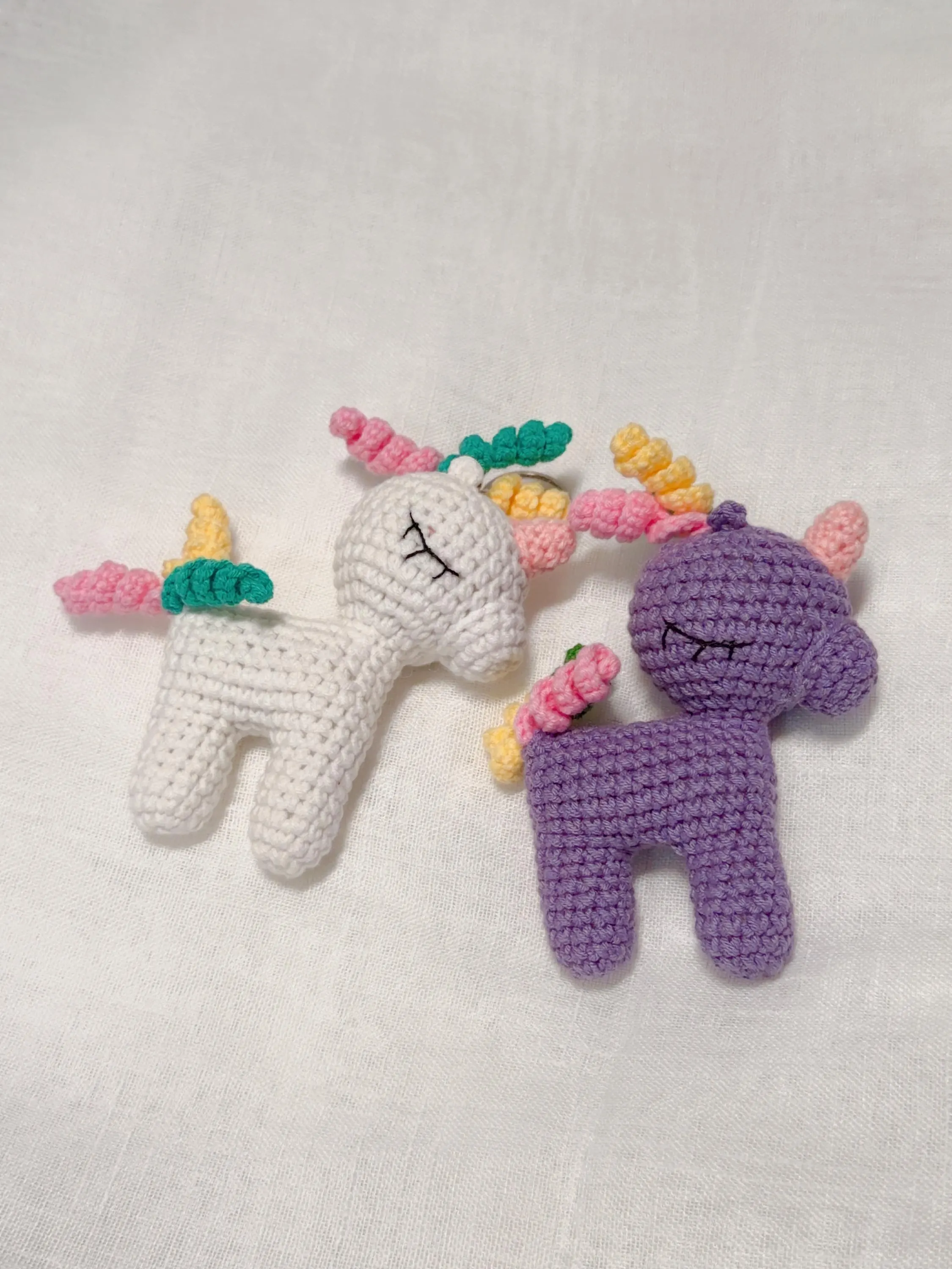 Amigurumi Unicorn Keychain, product photo 21