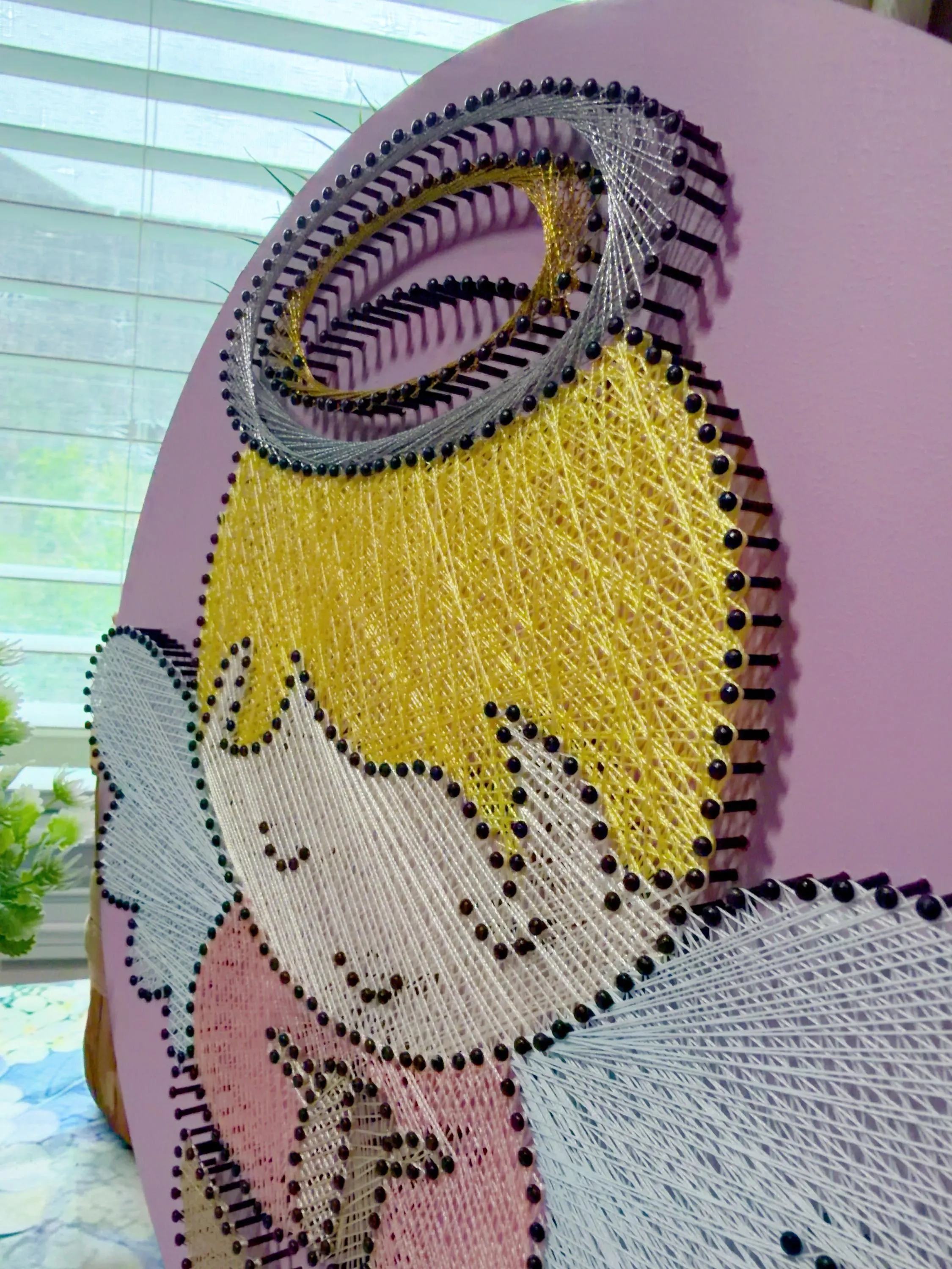 Handmade Baby Angel String Art, product photo 12