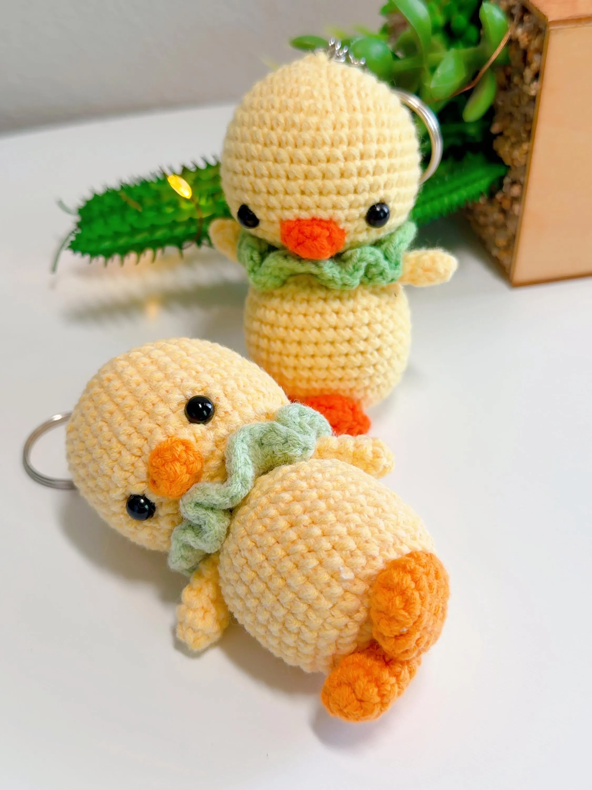 Cute Crochet Duck Keychain, product photo 10