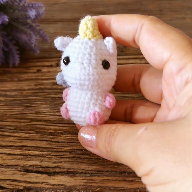 Crochet Unicorn Keychain, product photo 8