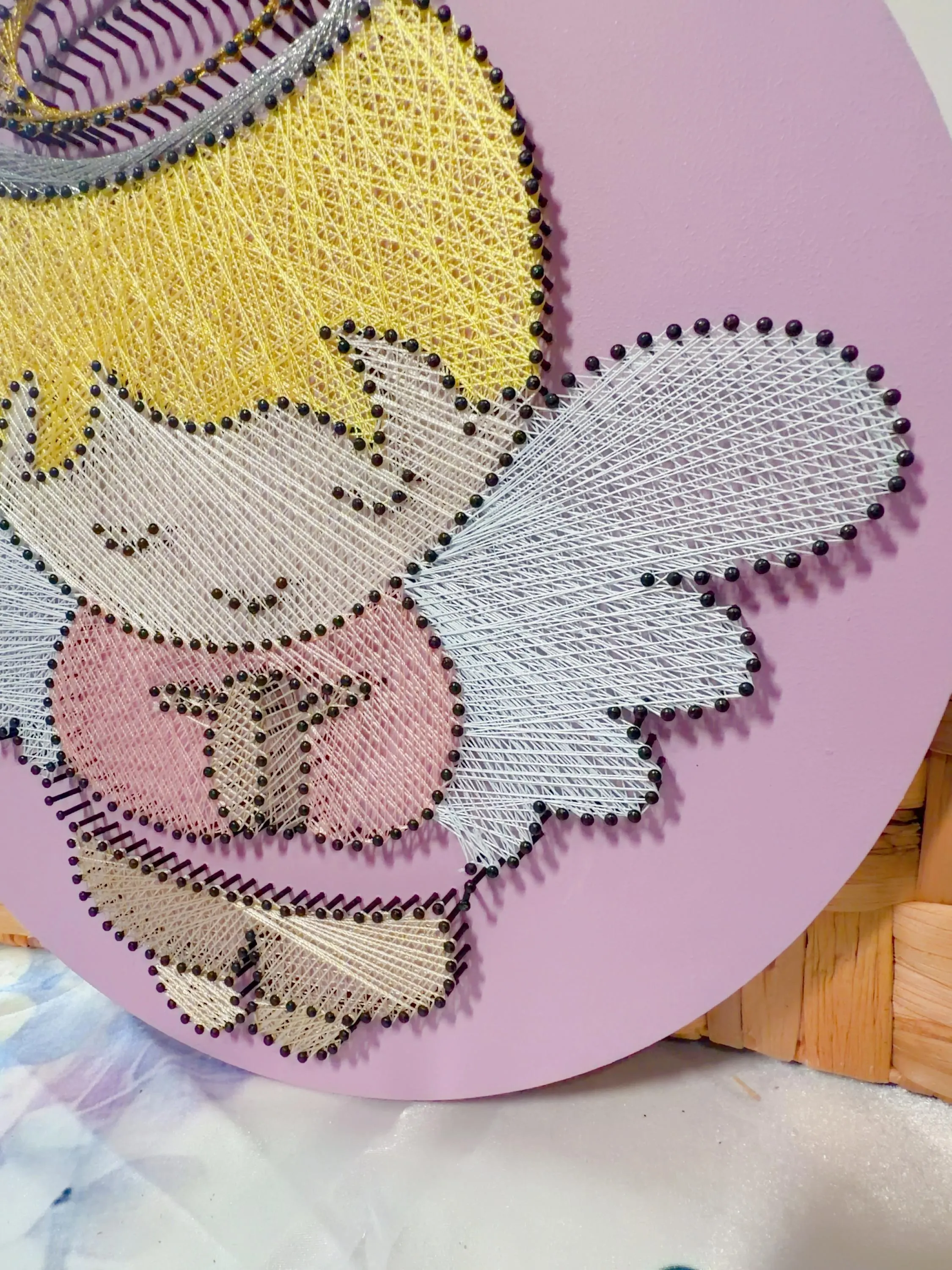 Handmade Baby Angel String Art, product photo 10