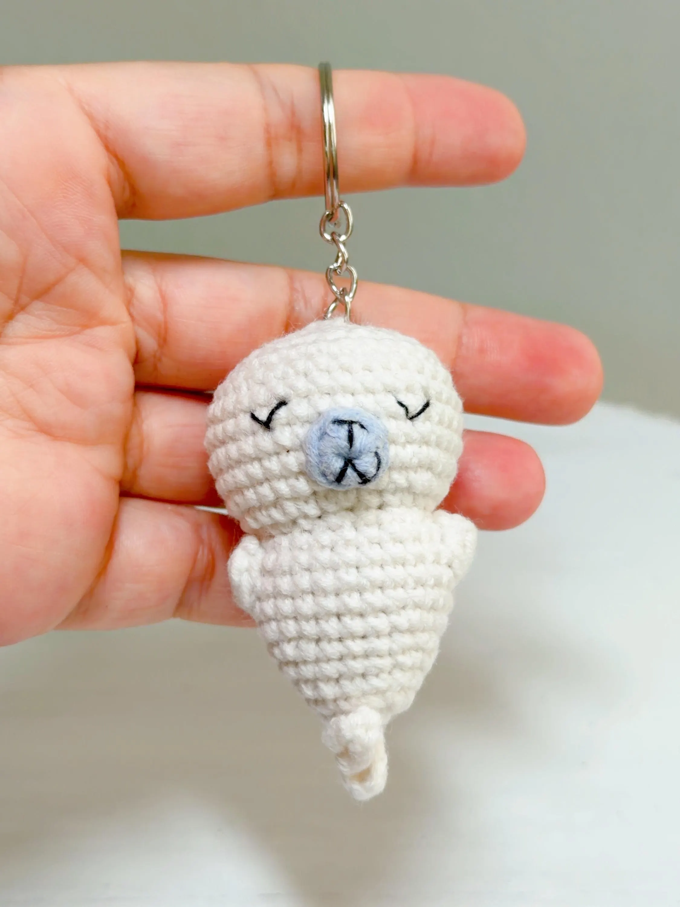 Crochet Seal Keychain, product photo 7