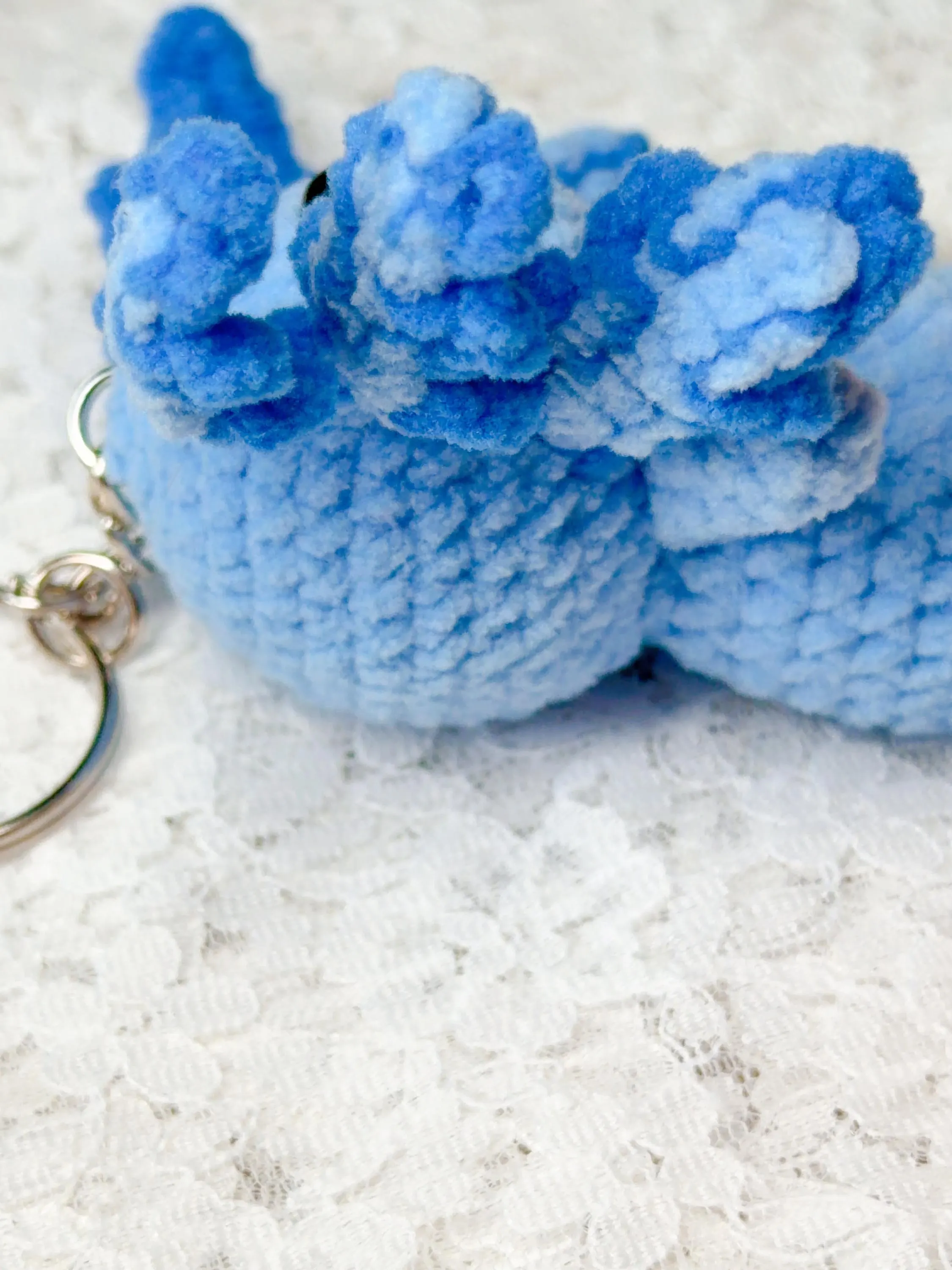 Crochet Axolotl Amigurumi Keychain, product photo 8