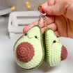 Crochet Avocado Keychain, product photo 2