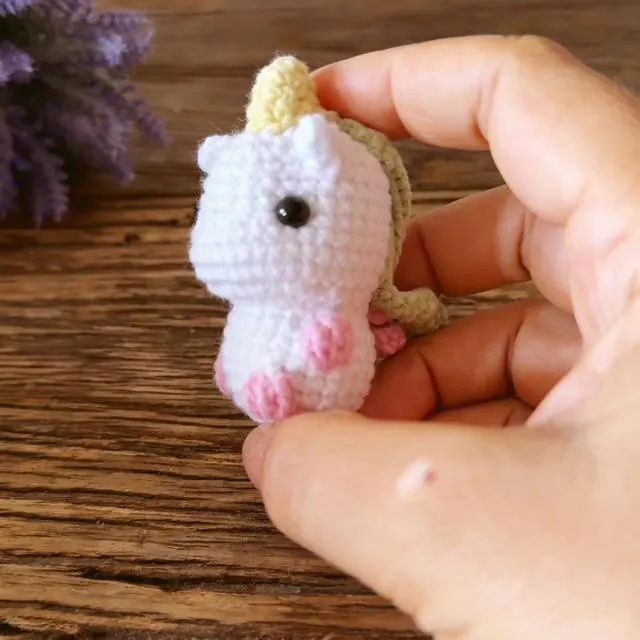 Crochet Unicorn Keychain, product photo 7