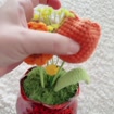 Crochet Sunflower Tulip Pot, product photo 2