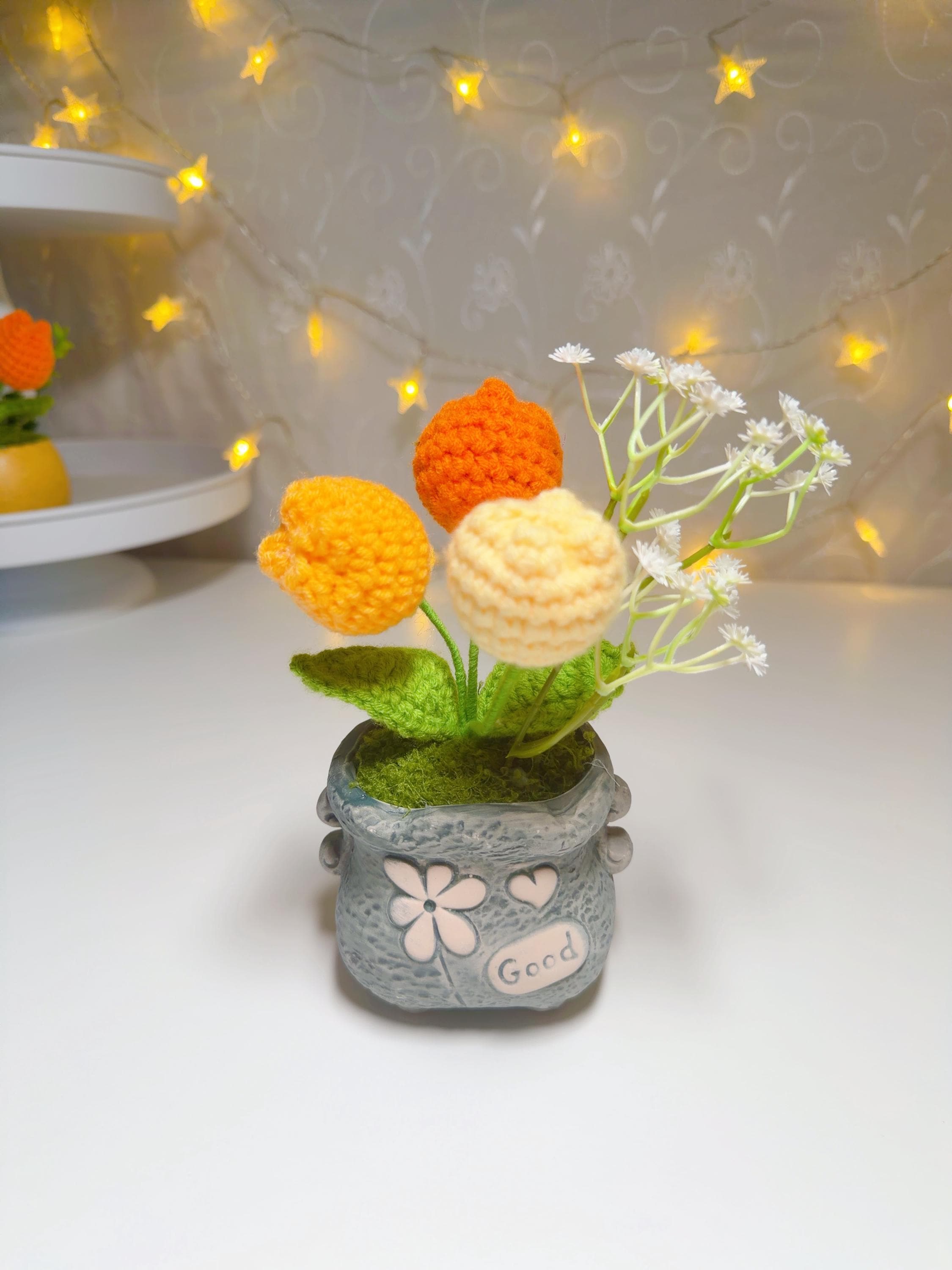 Crochet Potted Flower Decor, product photo 6
