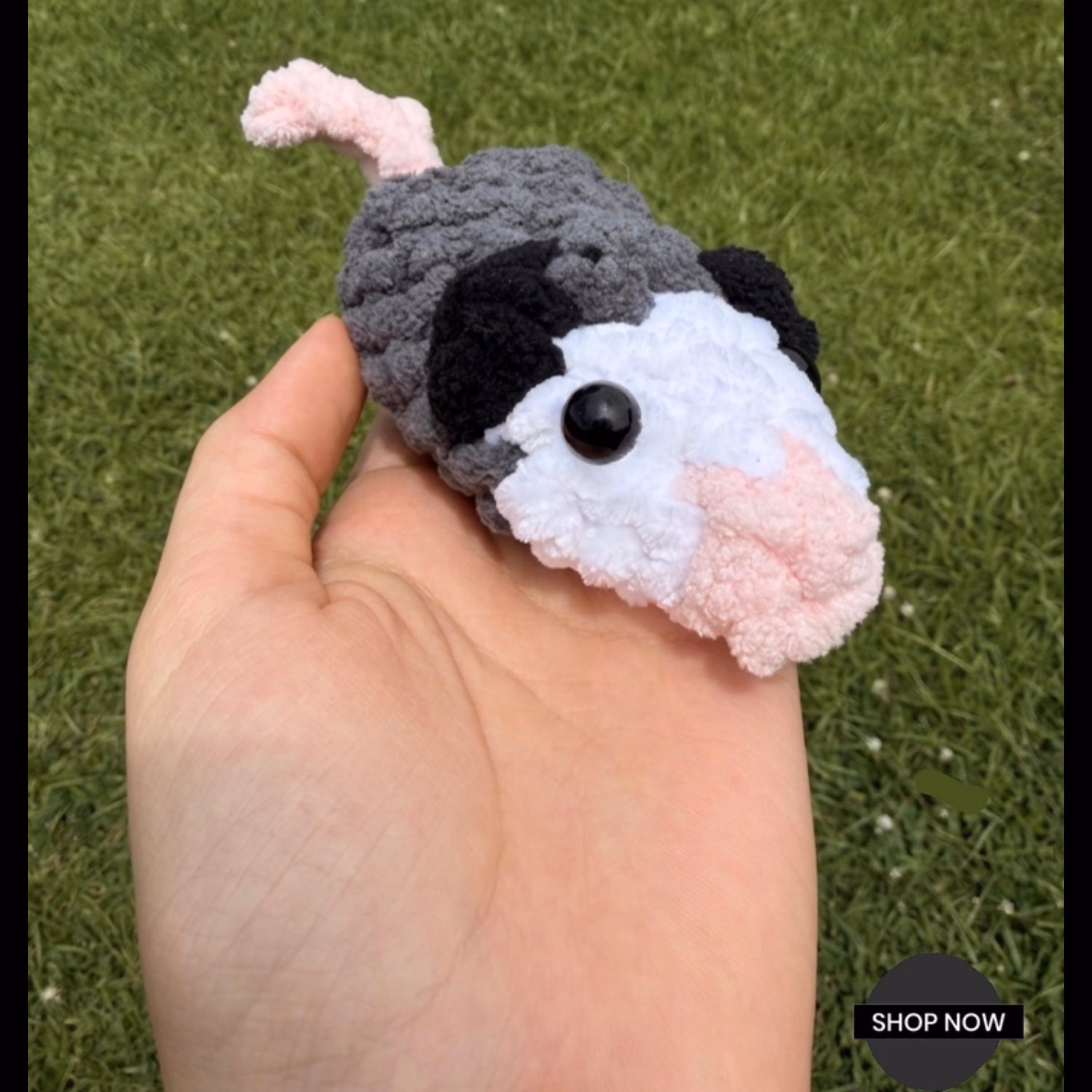 Baby Possum Crochet Pattern | Cute Mini Amigurumi, product photo 3