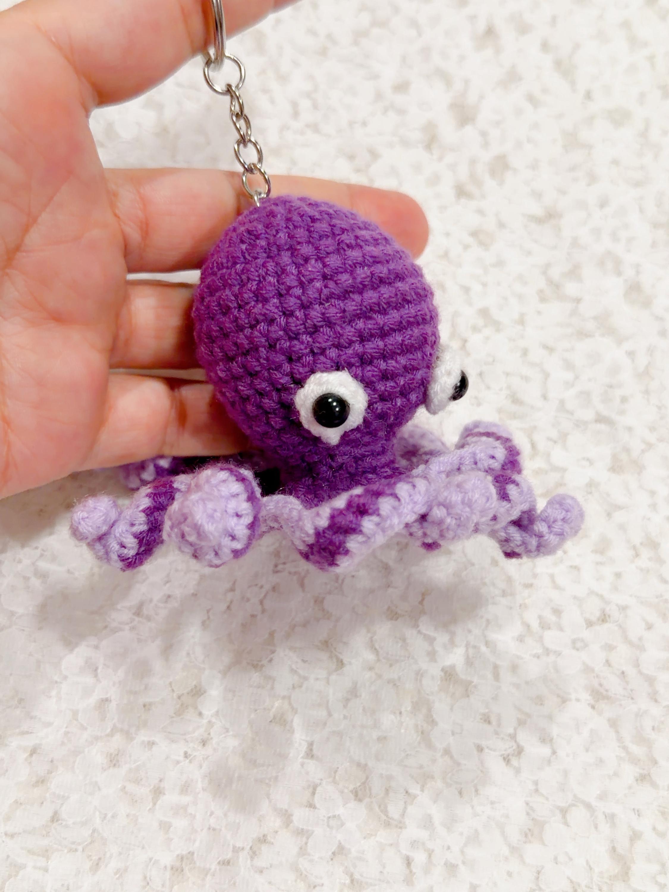 Crochet Octopus Keychain, product photo 12