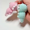 Crochet Axolotl Keychain, product photo 14