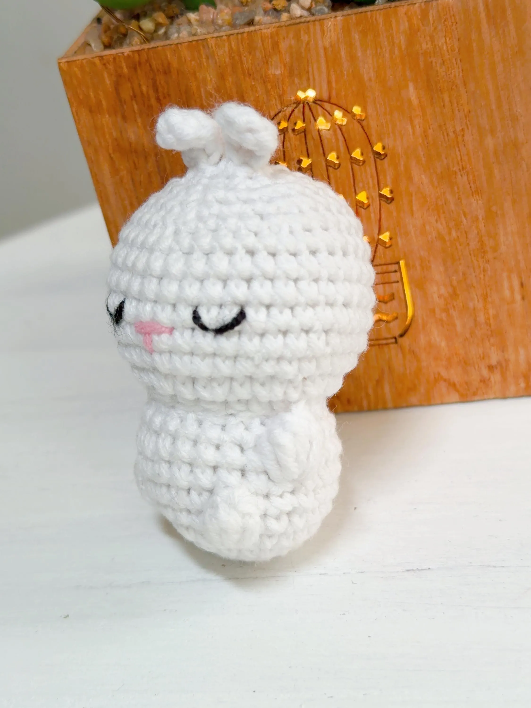 Crochet Bunny Keychain, product photo 13