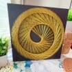 Golden Spiral String Art Wall Decor | Geometric, product photo 3