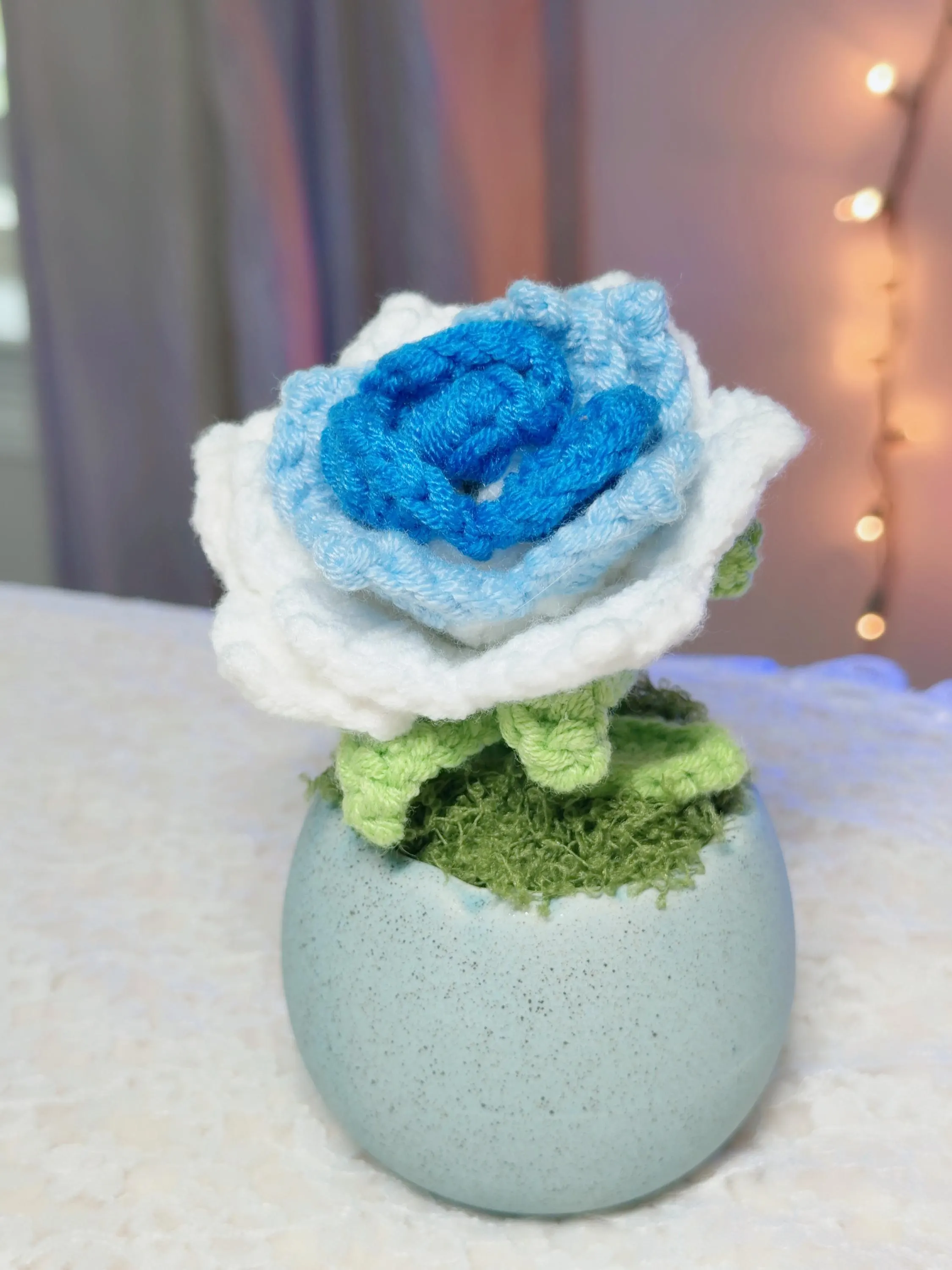 Crochet Rose in Ceramic Pot, product photo 13