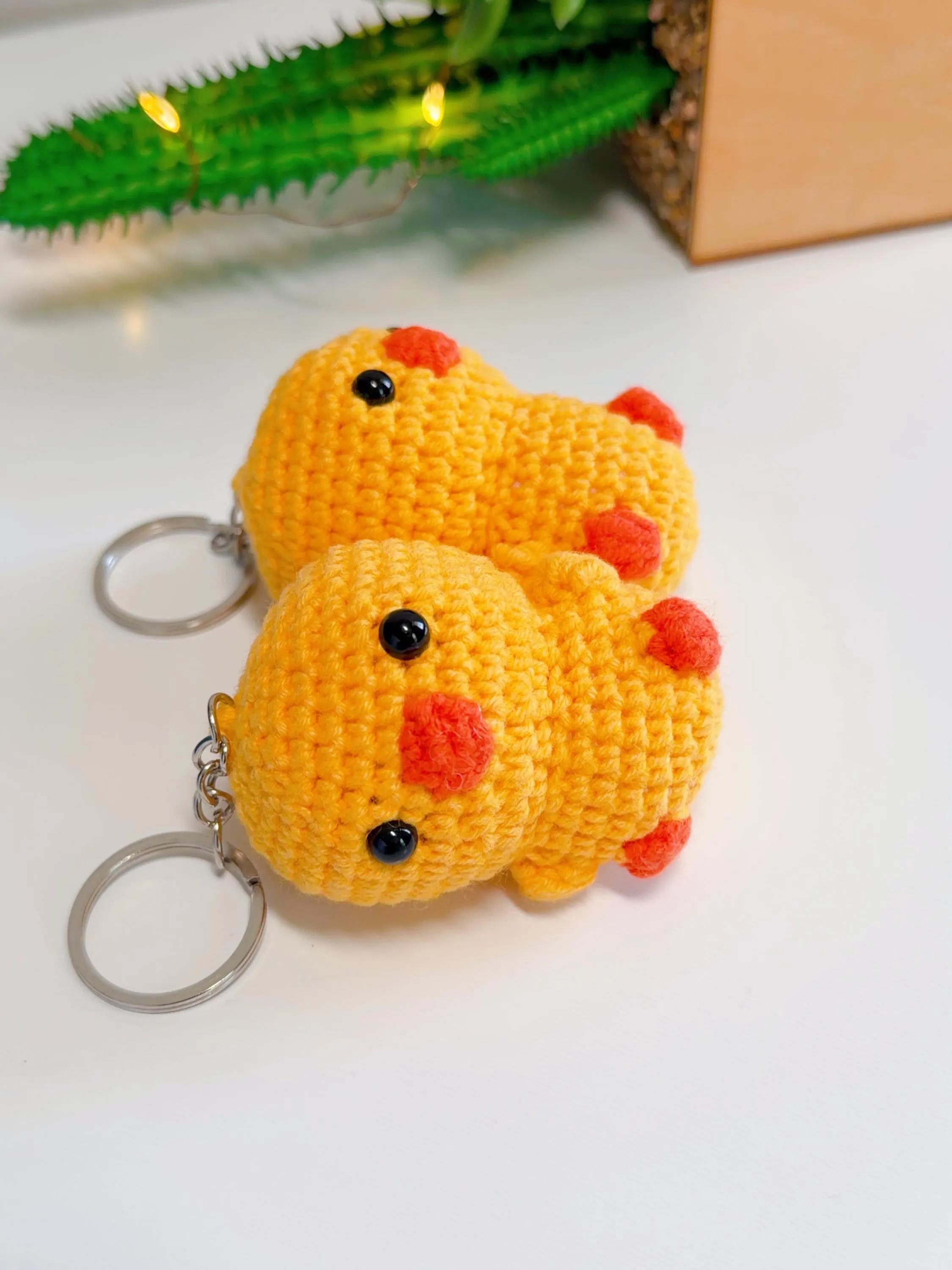 Handmade Amigurumi Duck Keychain, product photo 8