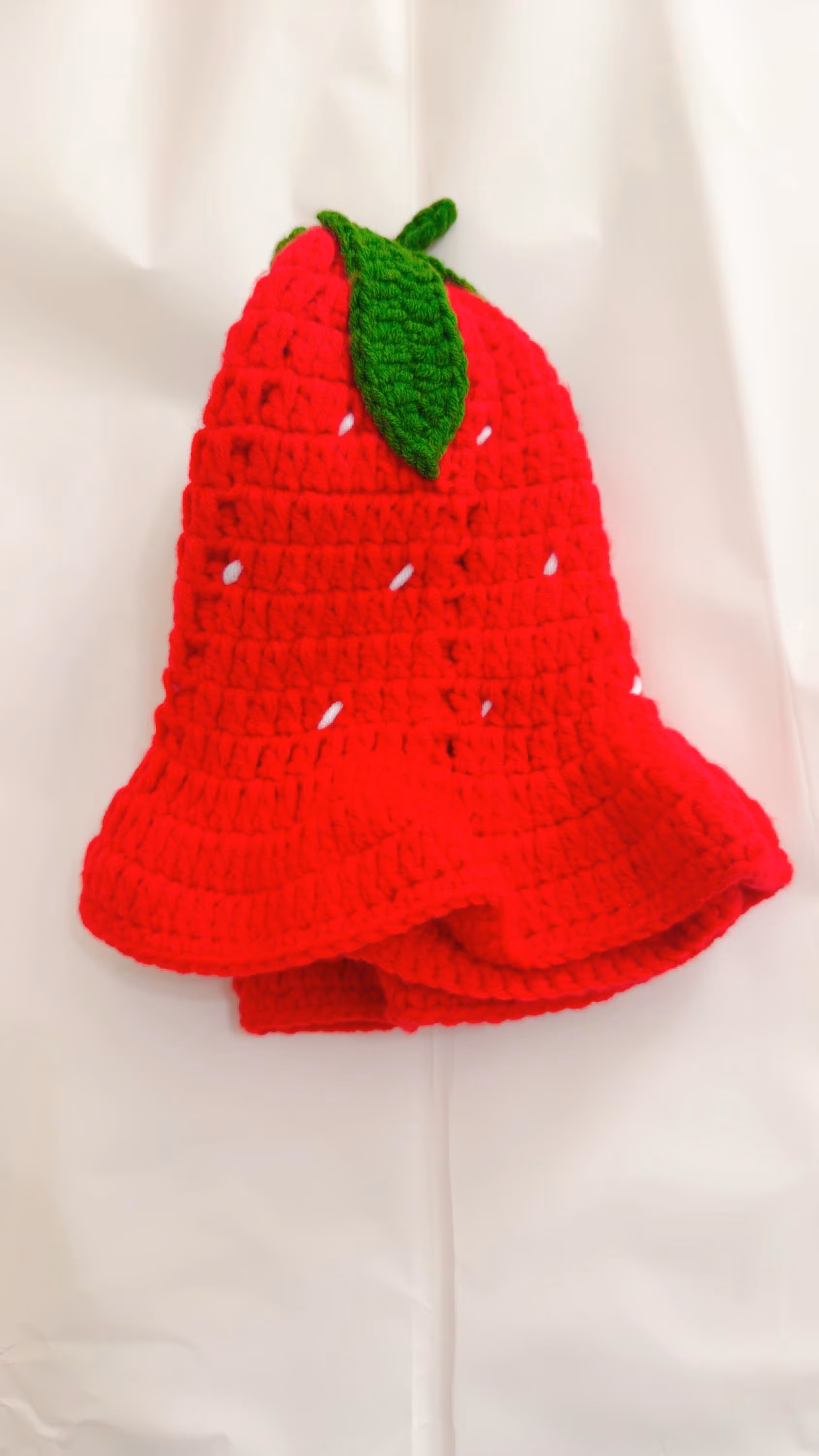 Handmade Crochet Strawberry Bucket Hat, product photo 16