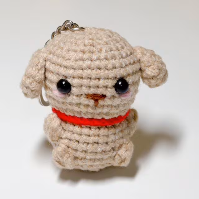 Crochet Dog Keychain, product photo 5