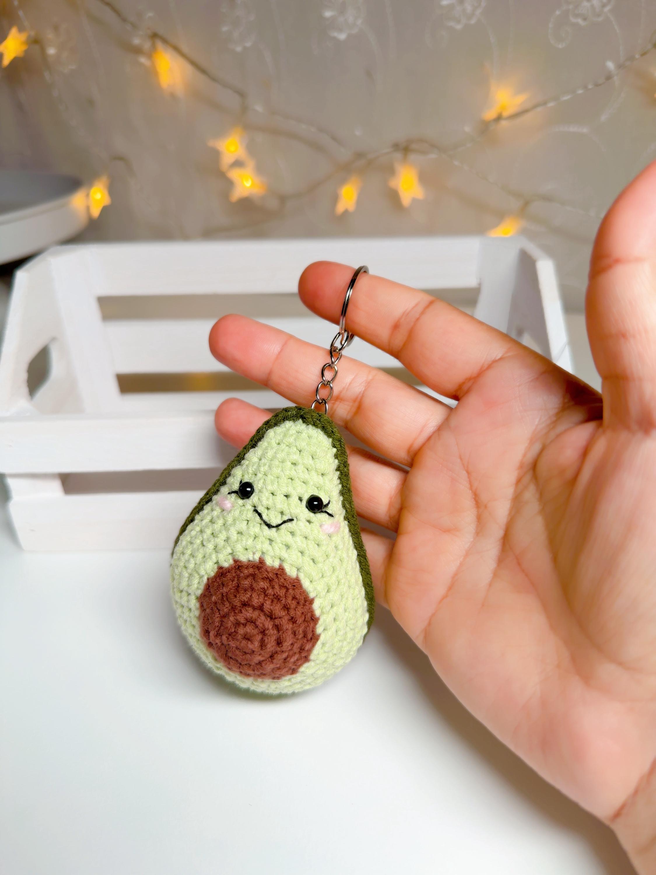 Crochet Avocado Keychain, product photo 7