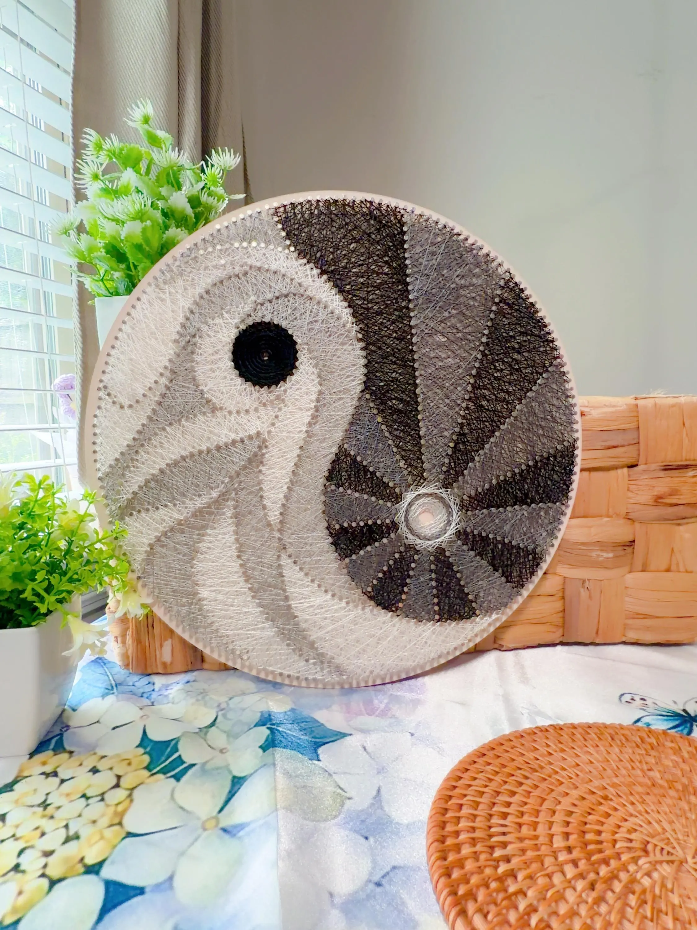 Handmade String Art- Yoga Studio Sign, product photo 4