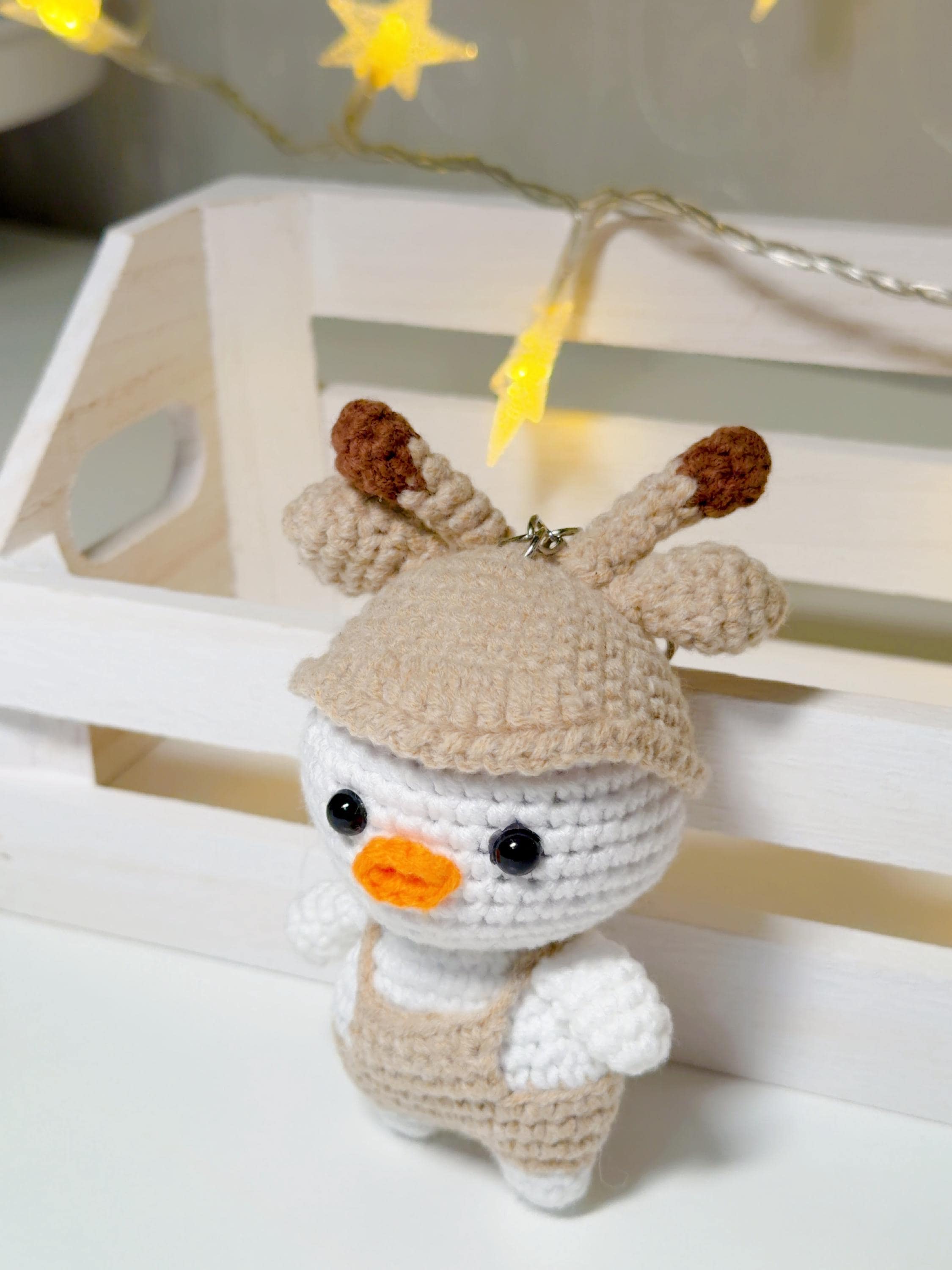 Crochet Duck Keychain, product photo 6