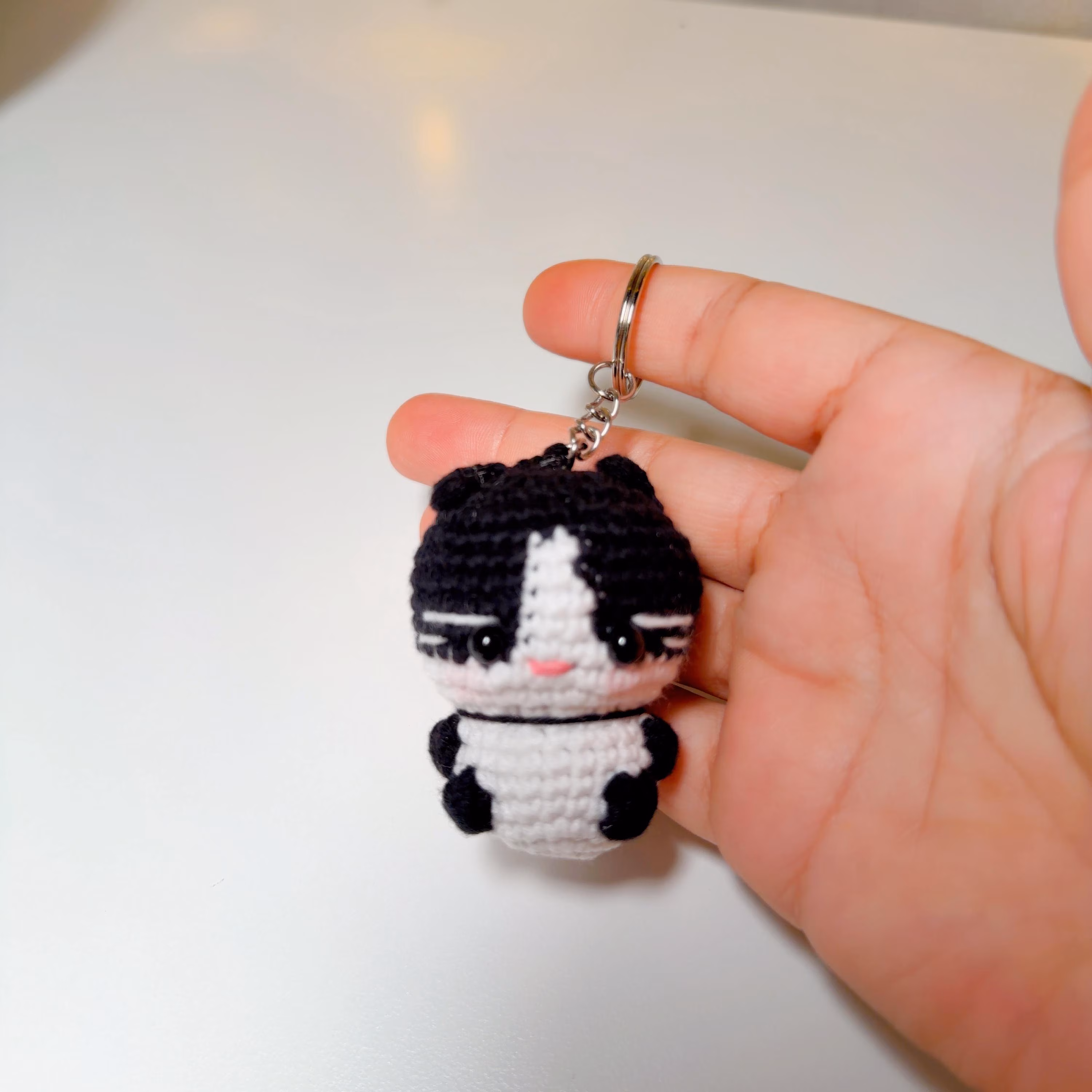 Crochet Cat Keychain, product photo 13