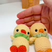 Cute Crochet Duck Keychain, product photo 14