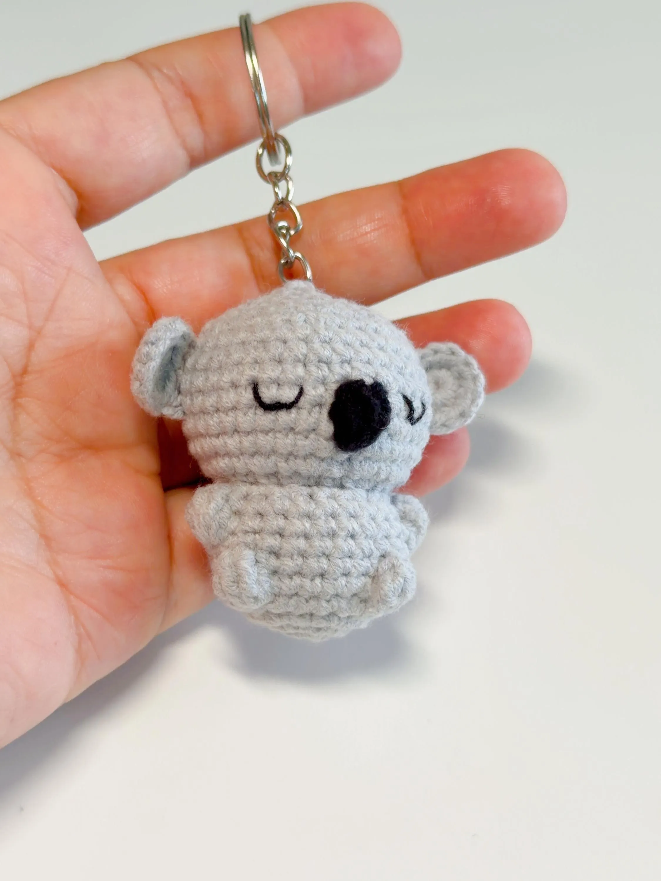 Handmade Crochet Koala Keychain, product photo 5