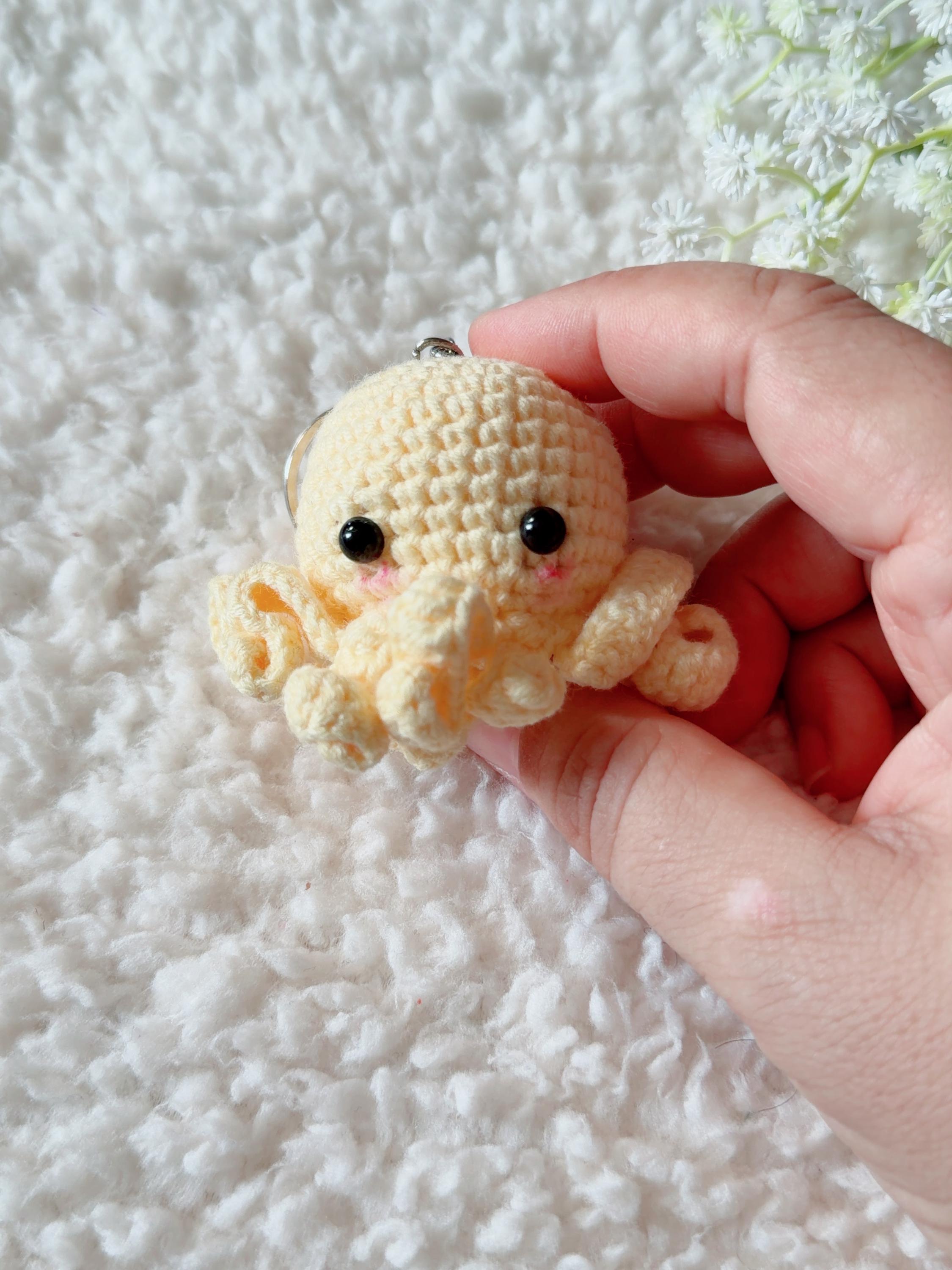 Mini Crochet Octopus Keychain, product photo 18