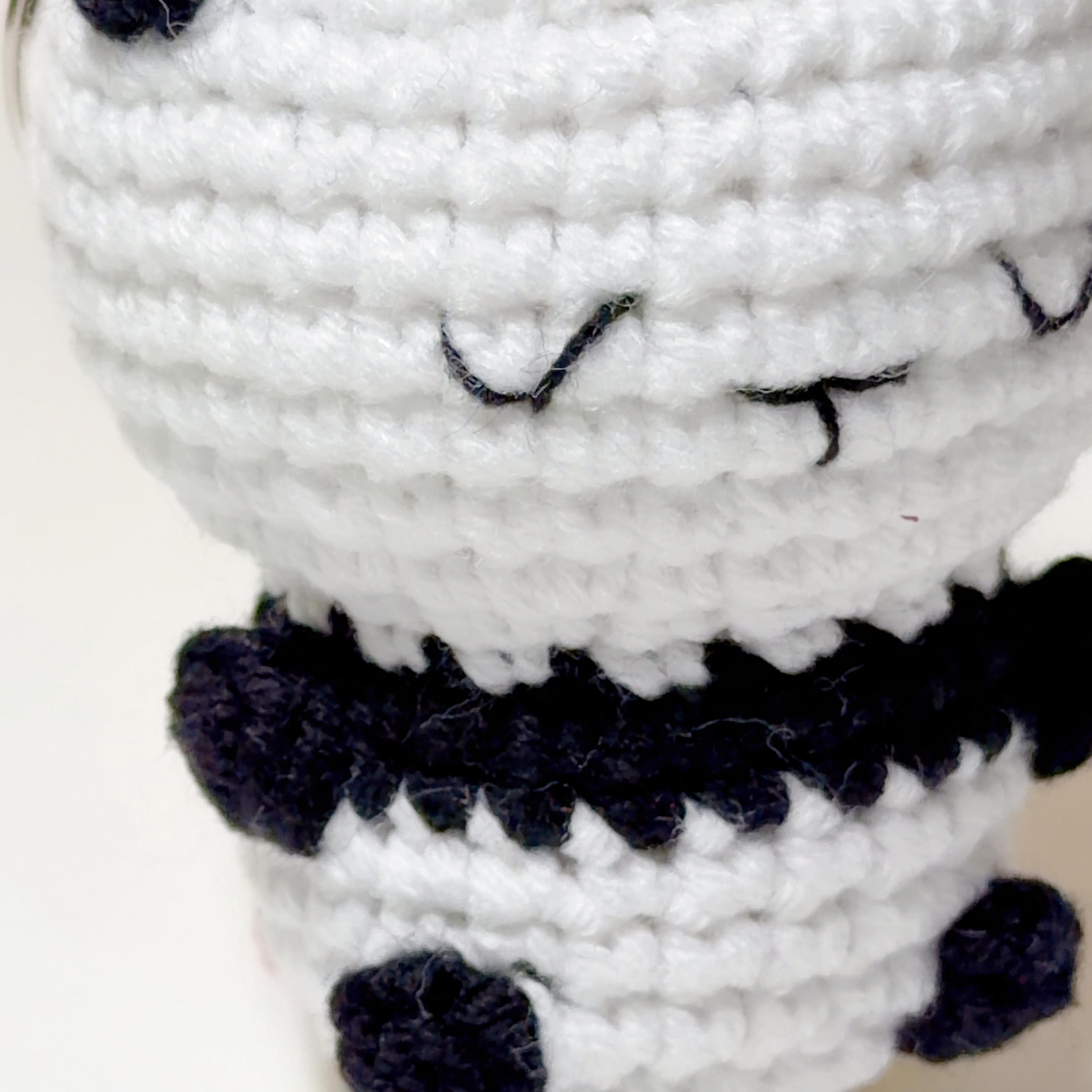Crochet Panda Keychain, product photo 7