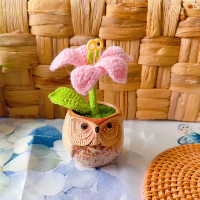 Crochet Potted Flower — Pot & Bloom Options, product photo 8