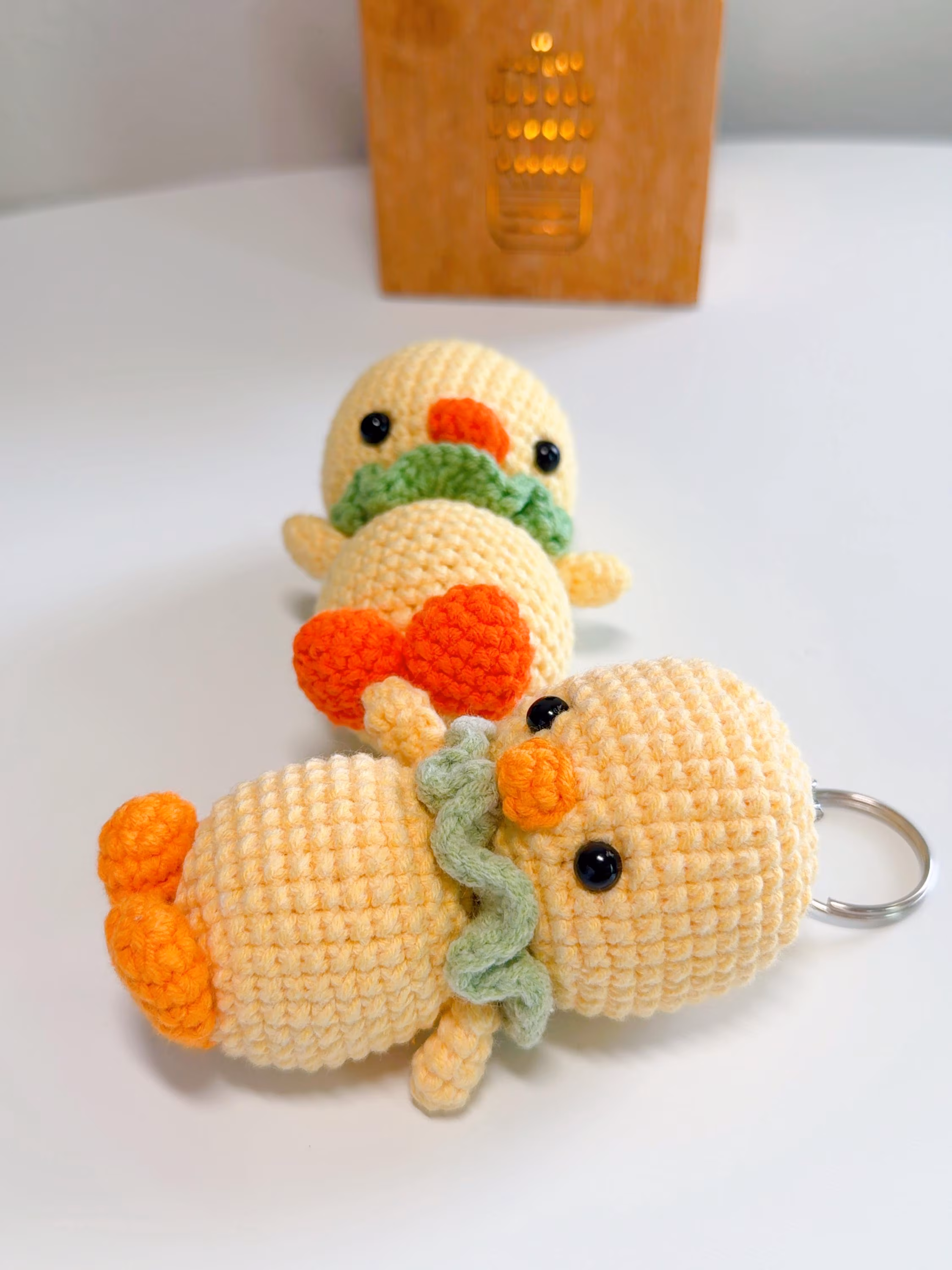 Cute Crochet Duck Keychain, product photo 3