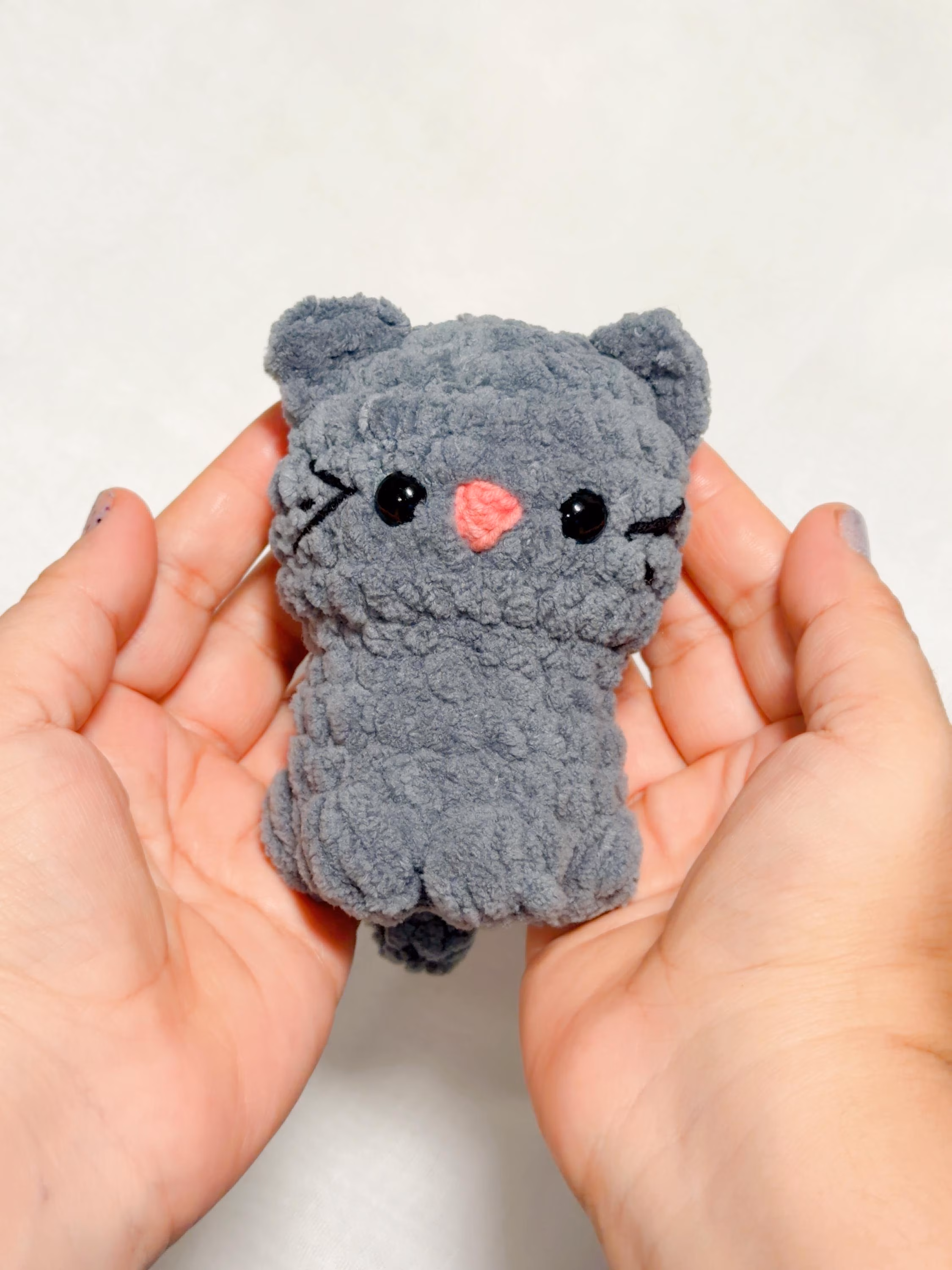 Handmade Crochet Cat Plush, product photo 1