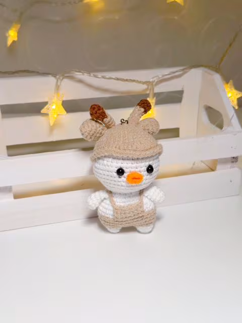 Crochet Duck Keychain, product photo 9