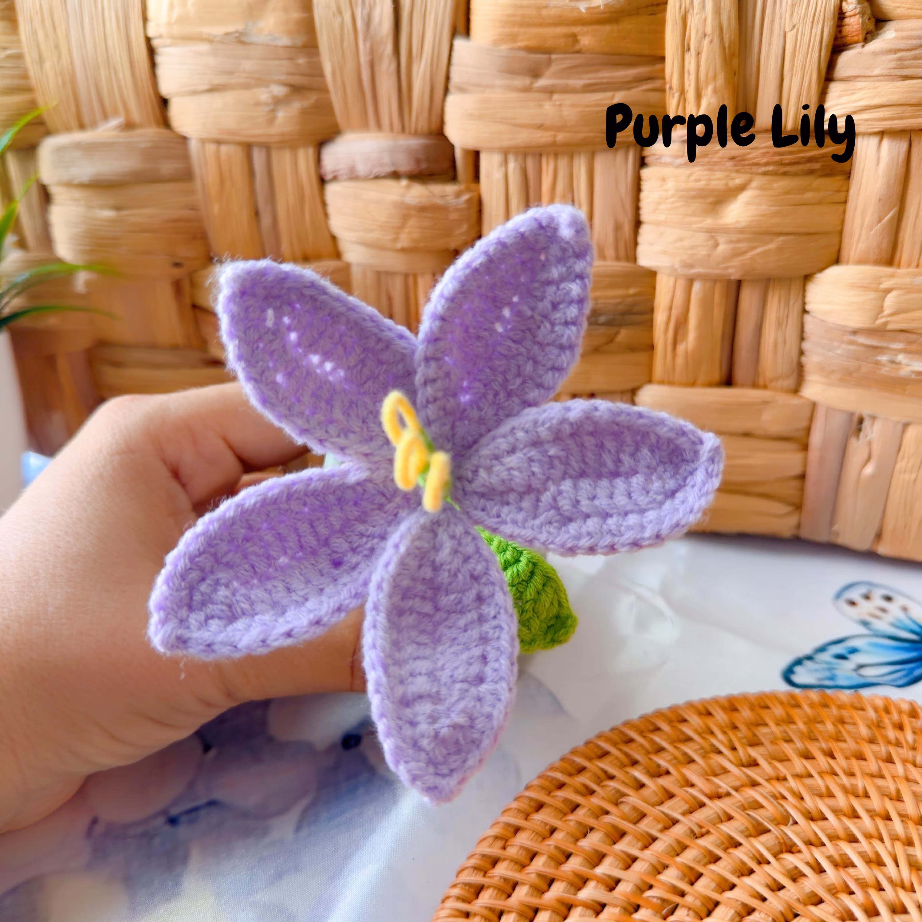 Crochet Potted Flower — Pot & Bloom Options, product photo 1