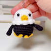 Crochet Eagle Keychain, product photo 2