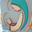 Handmade Holy Family String Art | Virgin Mary, product photo 2