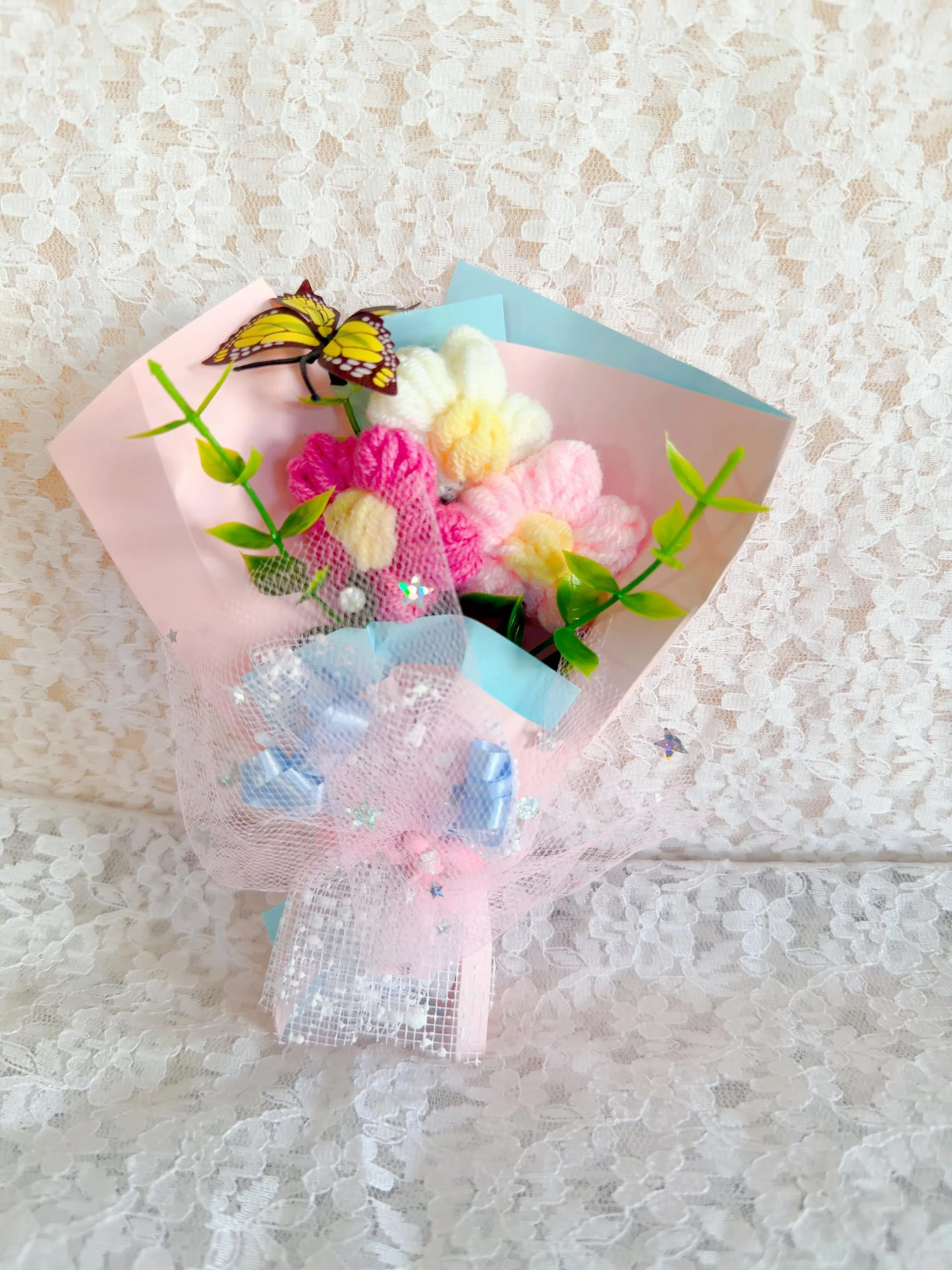 Mini Crochet Flower Bouquet, product photo 1