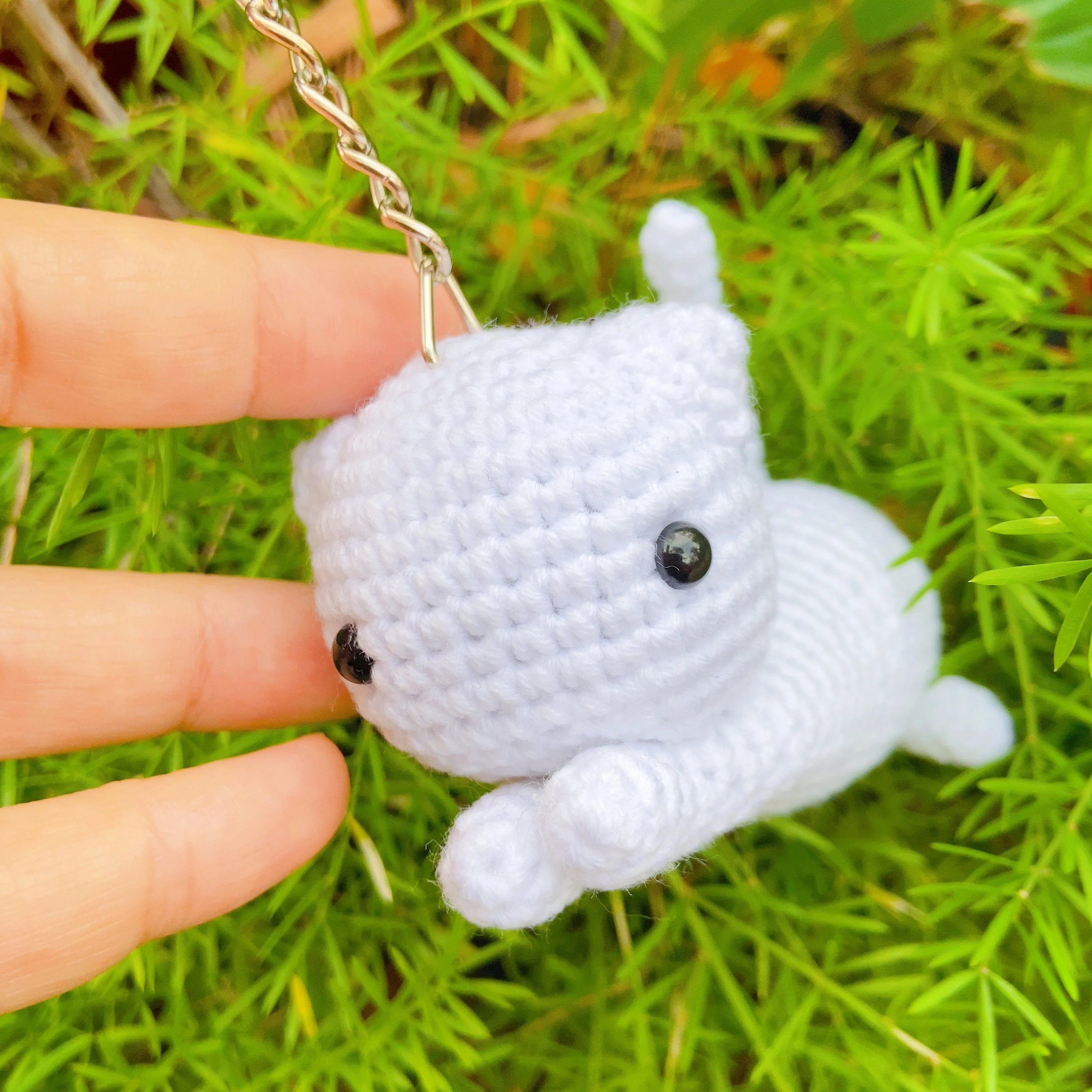 Micro Crochet Cat Keychain, product photo 6