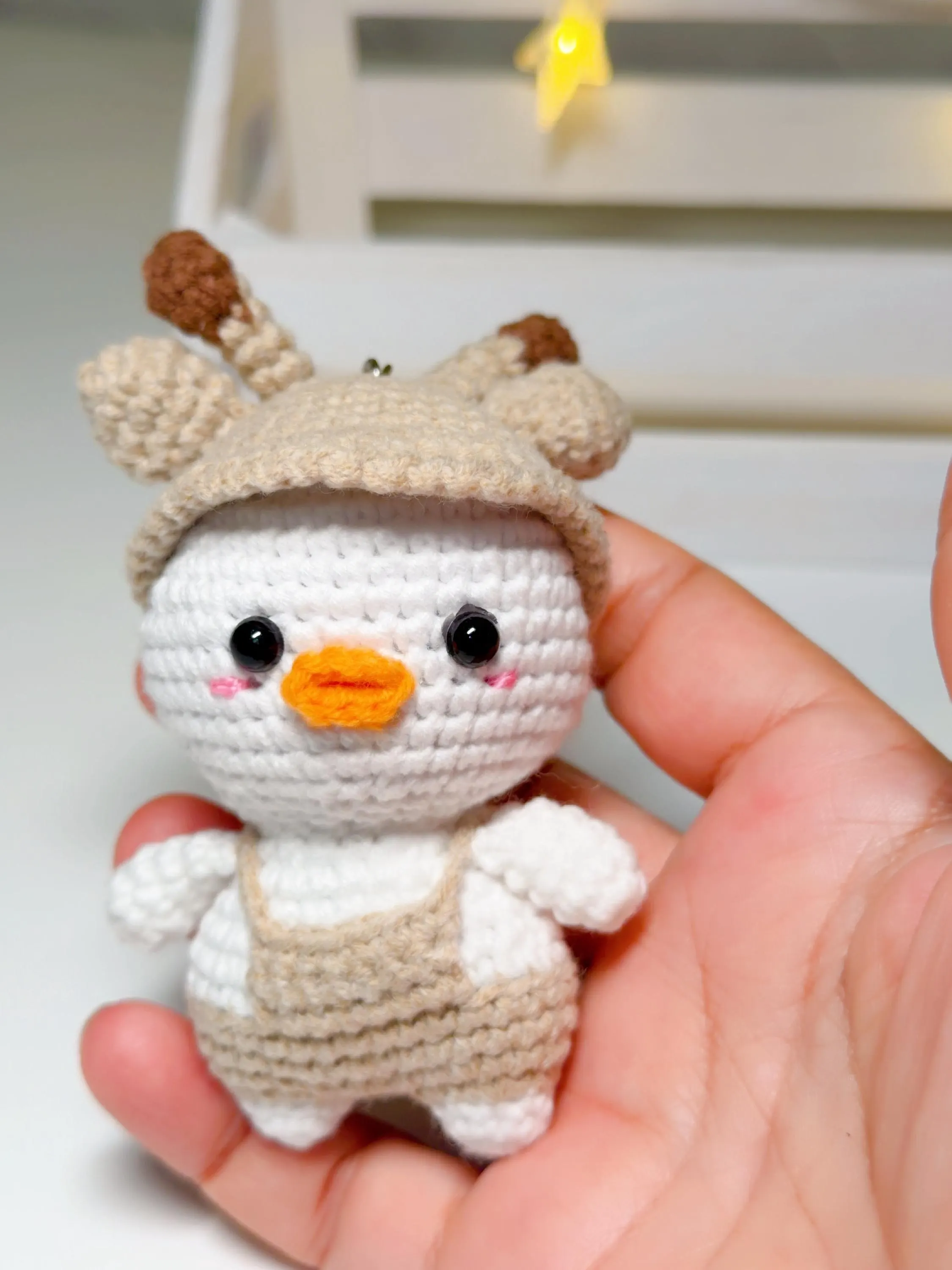 Crochet Duck Keychain, product photo 1