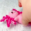 Crochet Axolotl Amigurumi Keychain, product photo 2
