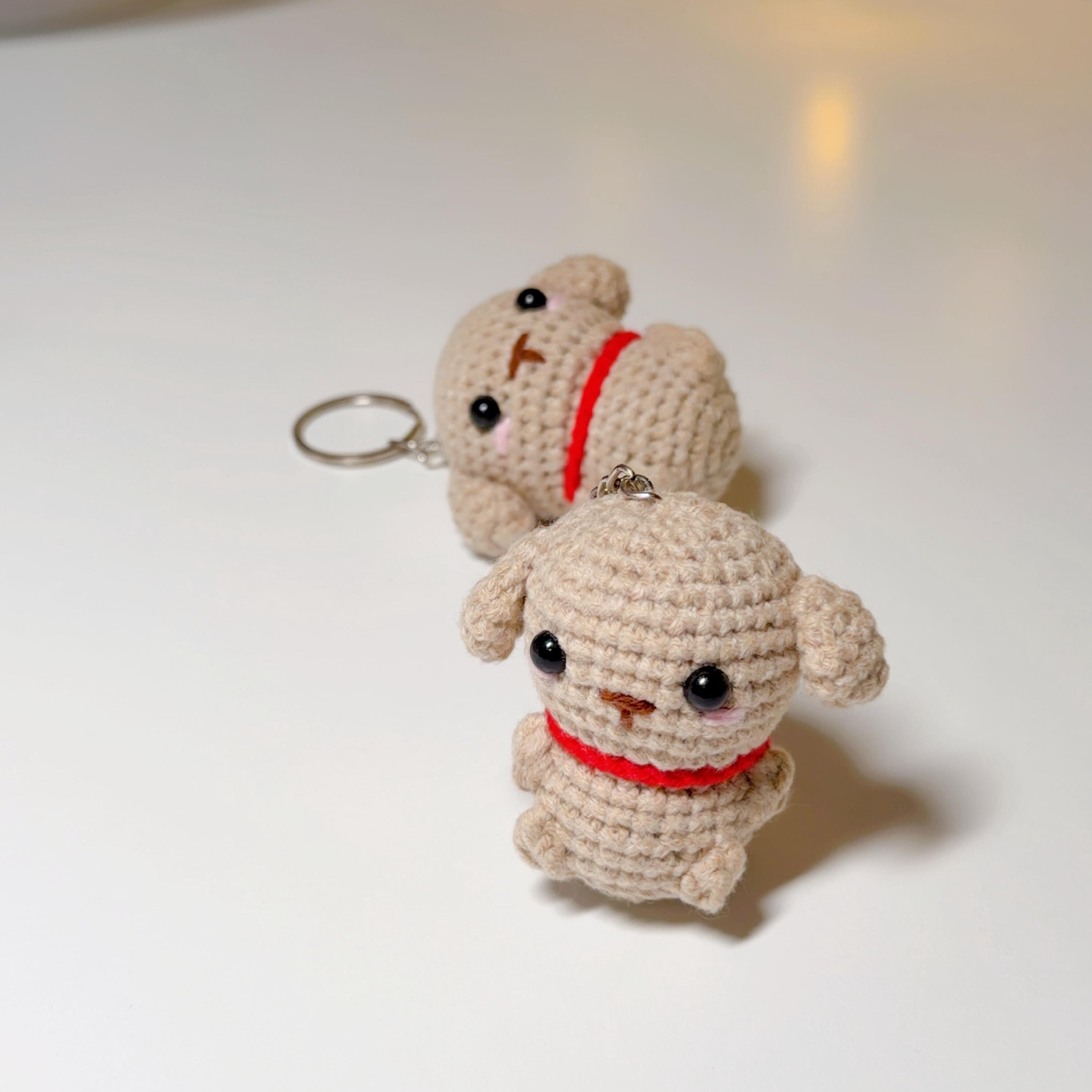 Crochet Dog Keychain, product photo 11